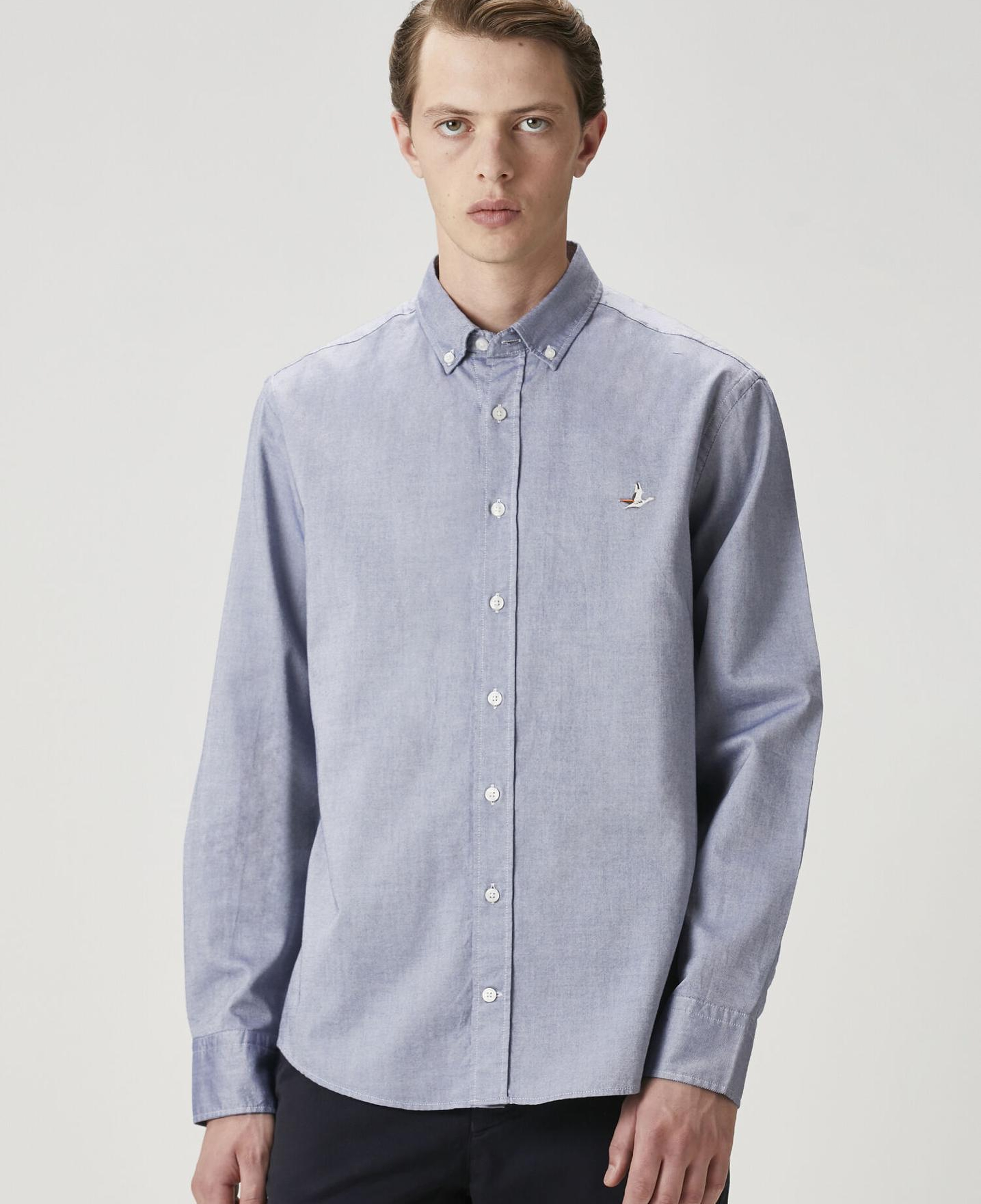 Beymen Club Erkek Comfort Fit Mavi Oxford Gömlek