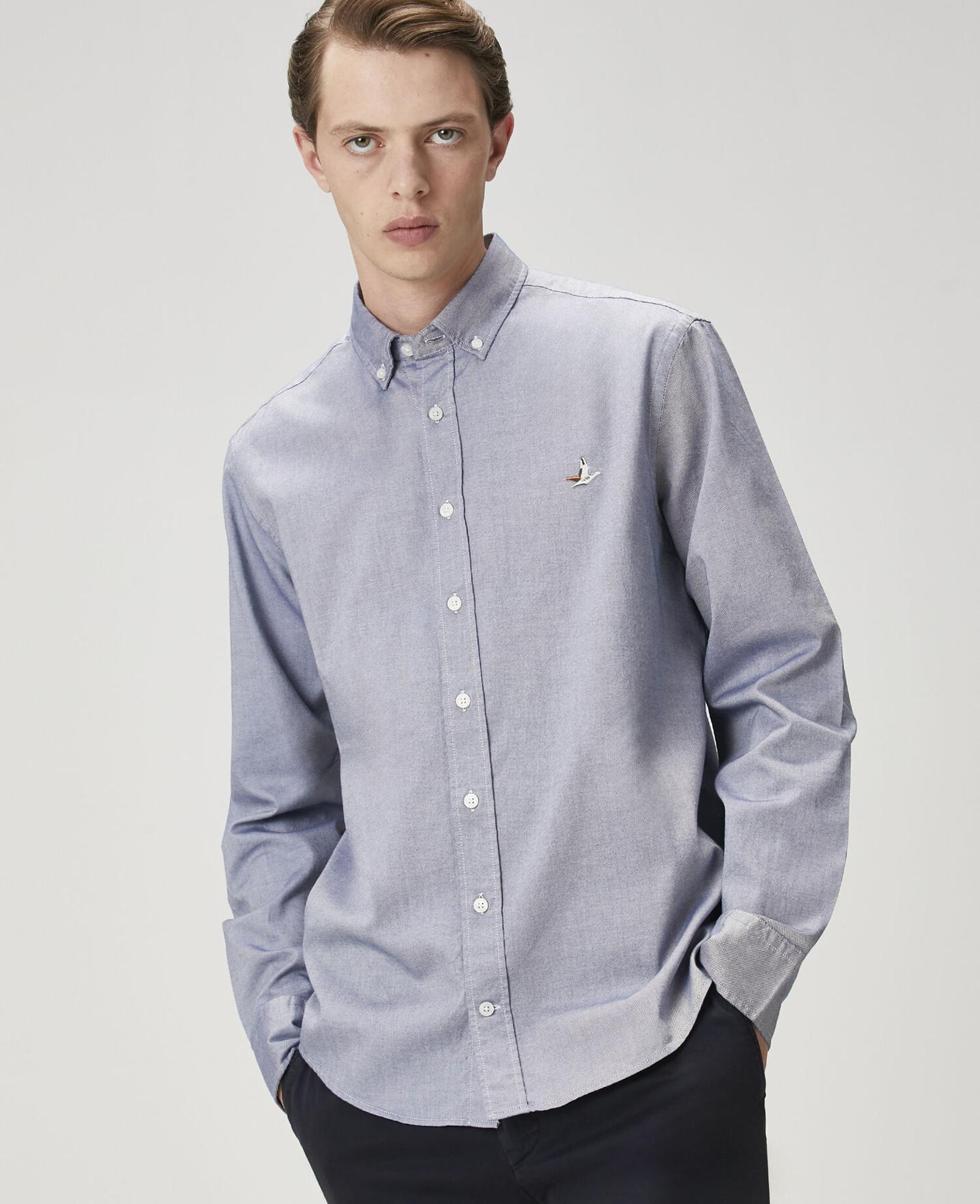 Beymen Club Erkek Comfort Fit Mavi Oxford Gömlek