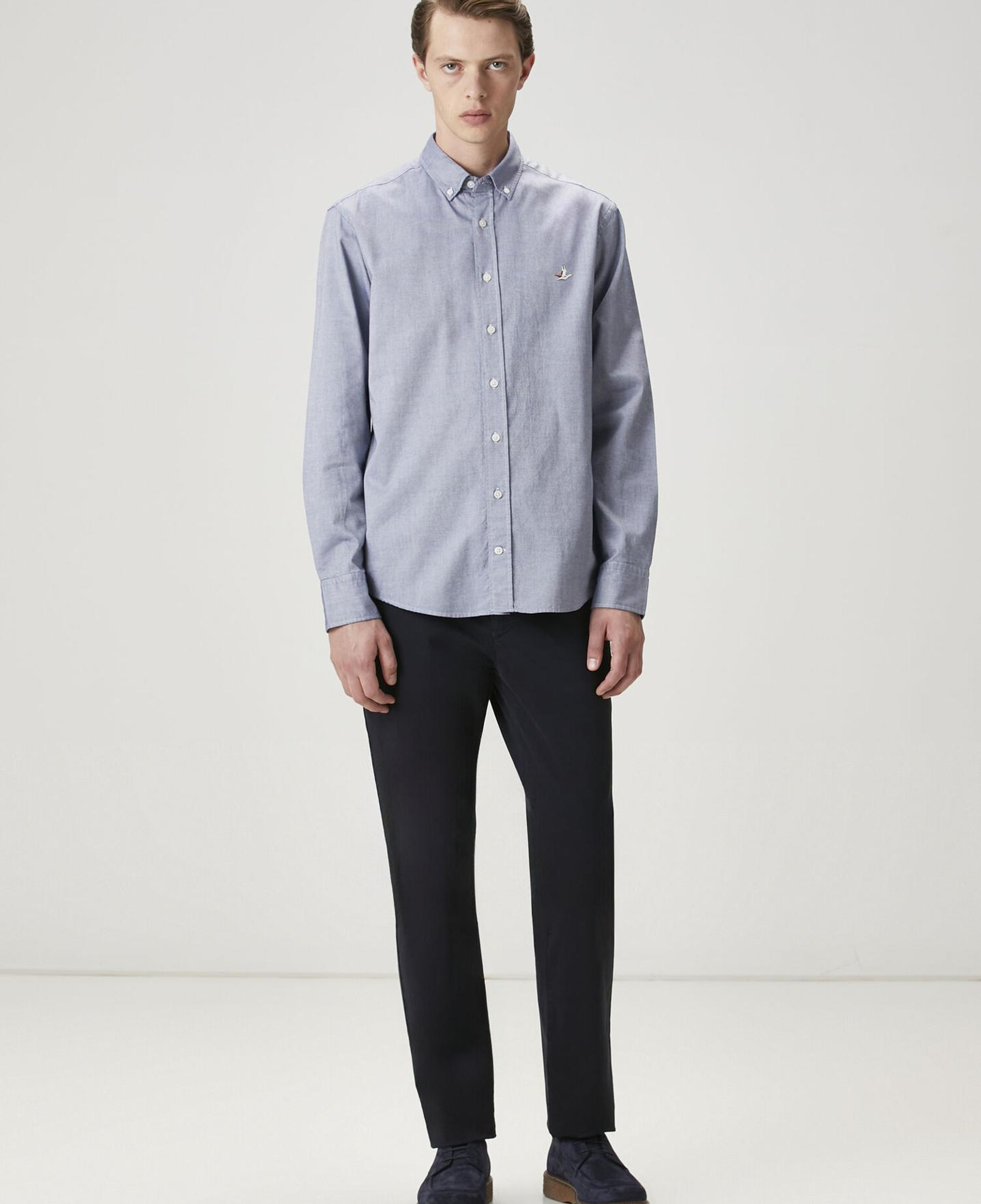 Beymen Club Erkek Comfort Fit Mavi Oxford Gömlek