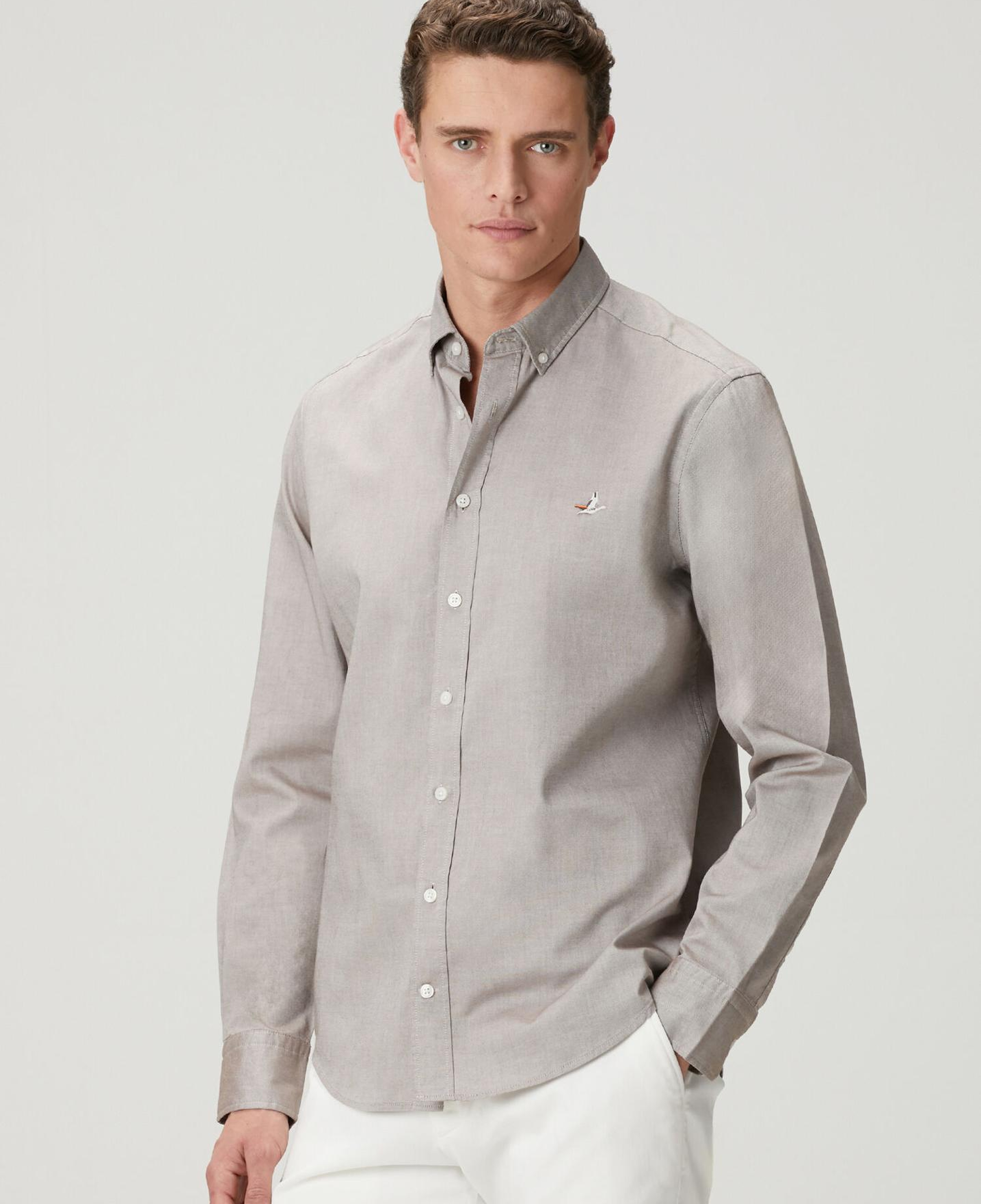 Beymen Club Erkek Comfort Fit Vizon Oxford Gömlek