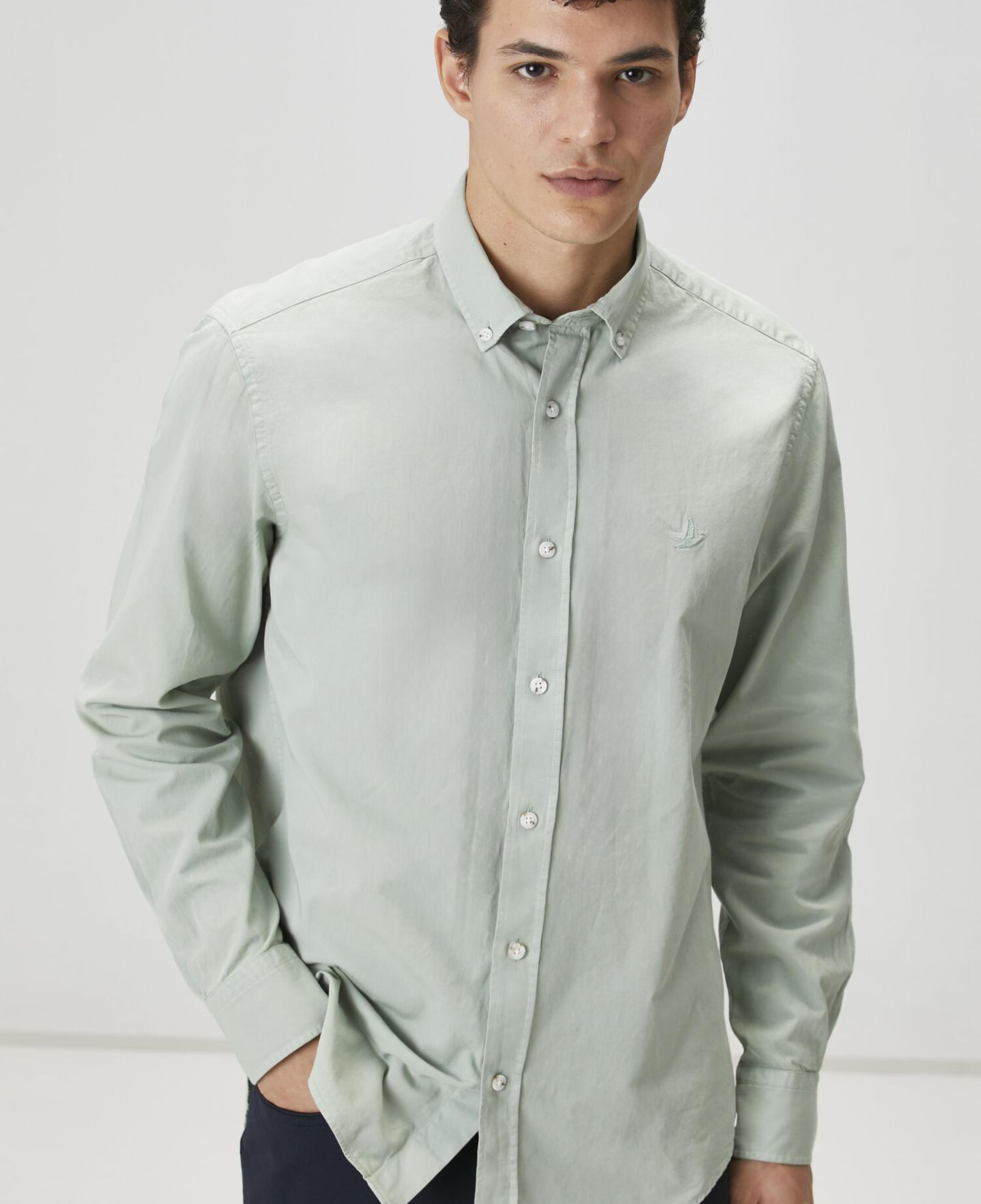 Beymen Club Erkek Comfort Fit Çağla Gabardin Doku Gömlek