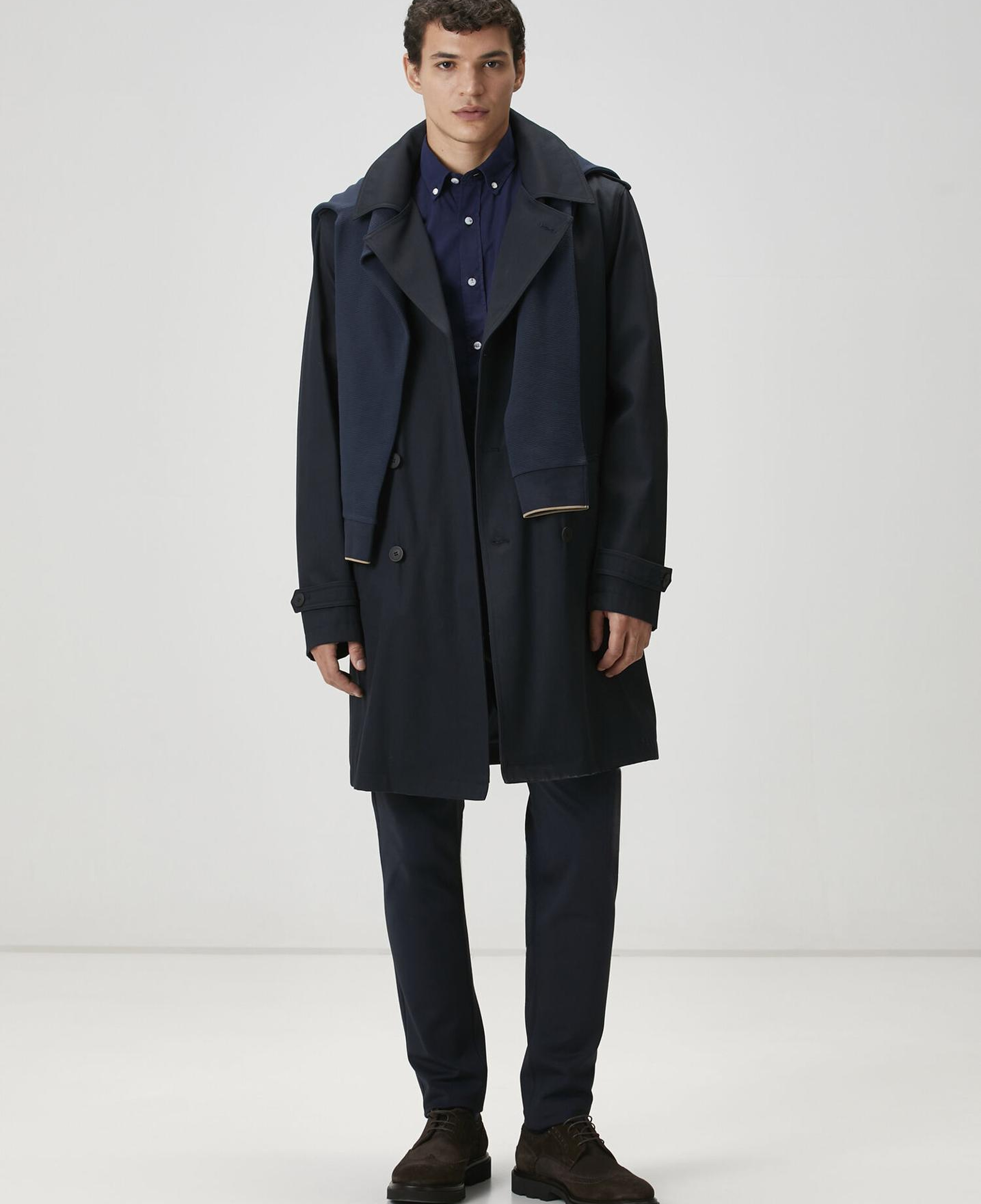 Beymen Club Erkek Comfort Fit Lacivert Gabardin Doku Gömlek