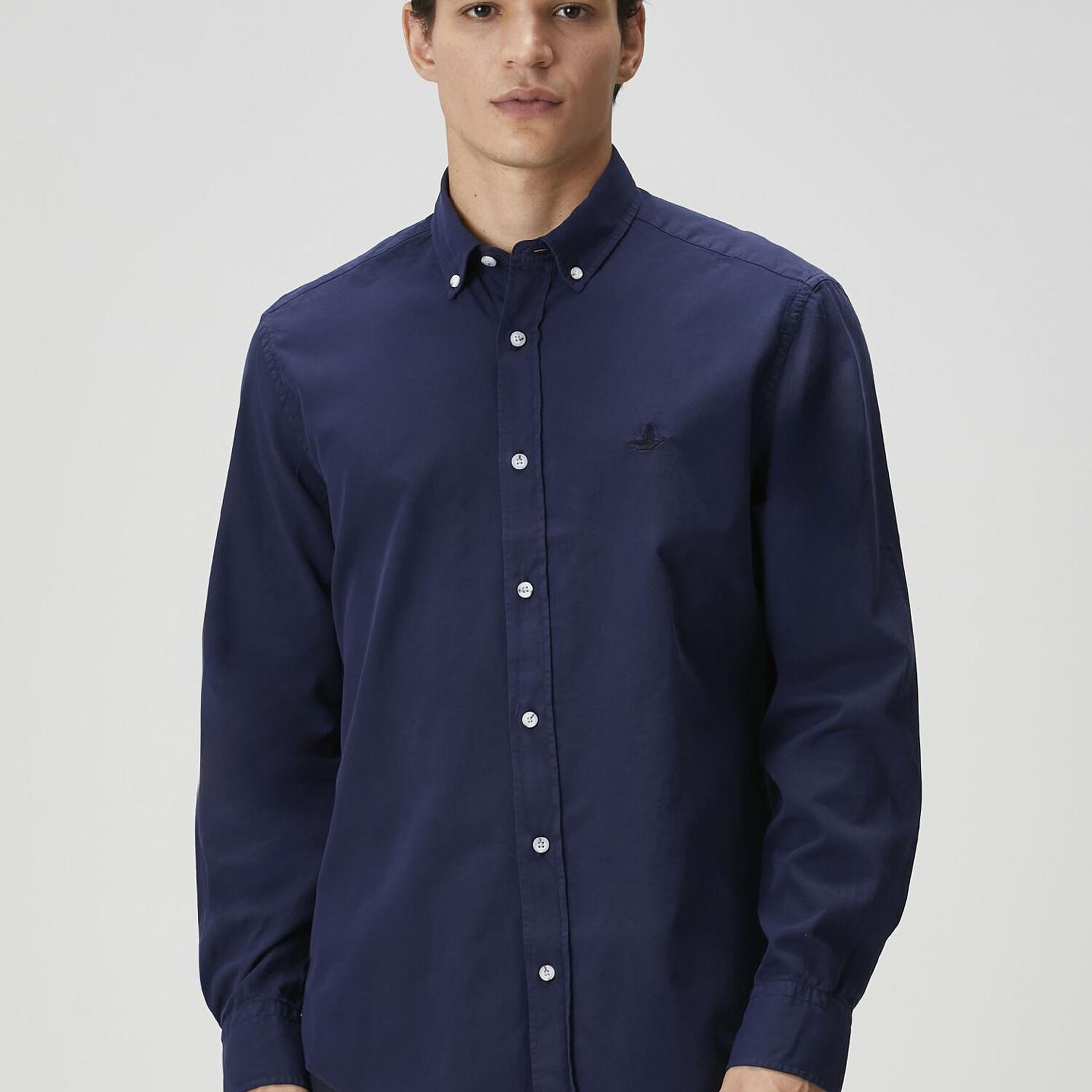 Beymen Club Erkek Comfort Fit Lacivert Gabardin Doku Gömlek