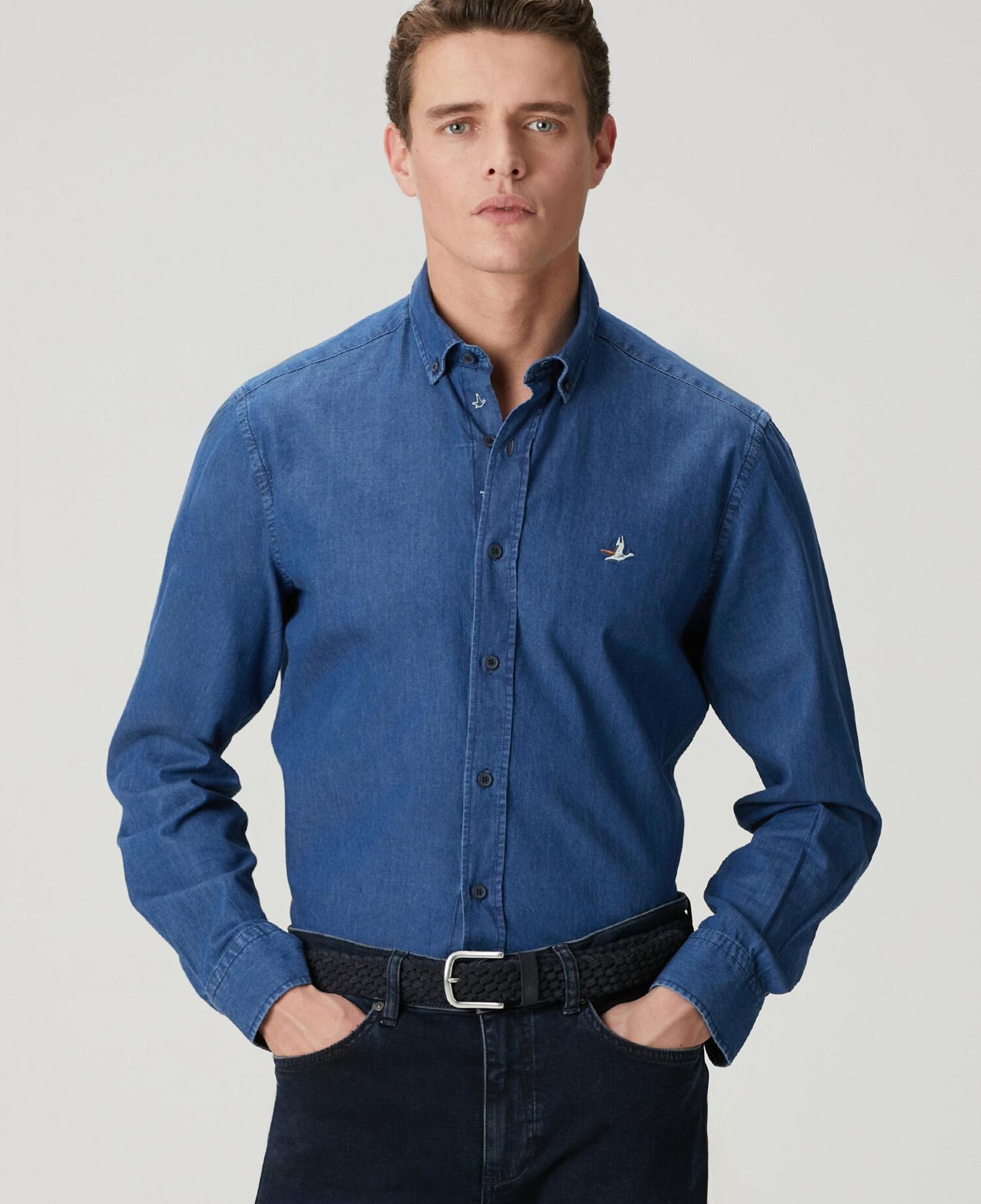 Beymen Club Erkek Comfort Fit Lacivert Denim Gömlek