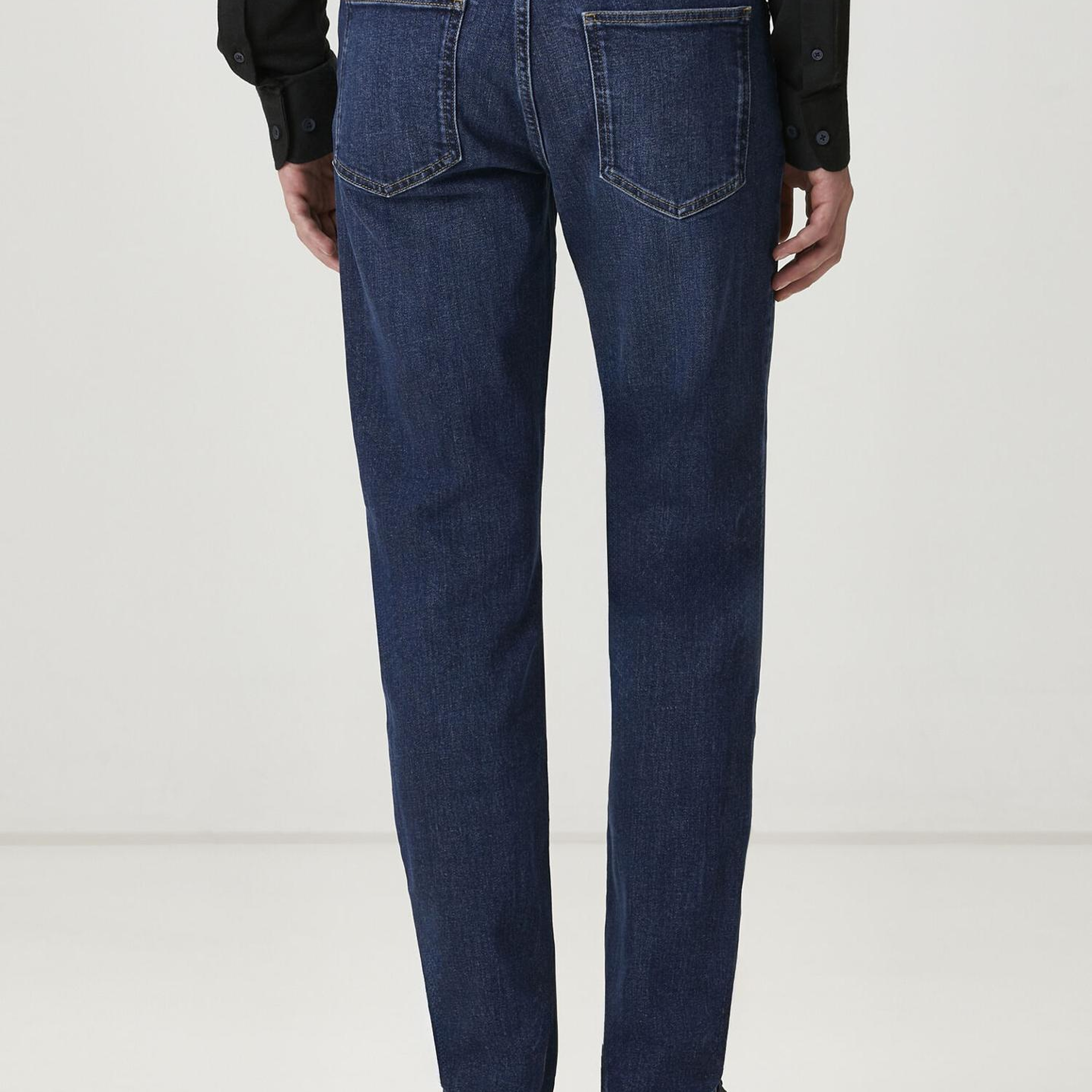 Beymen Club Erkek Mavi Yıkamalı Slim Fit Jean Pantolon