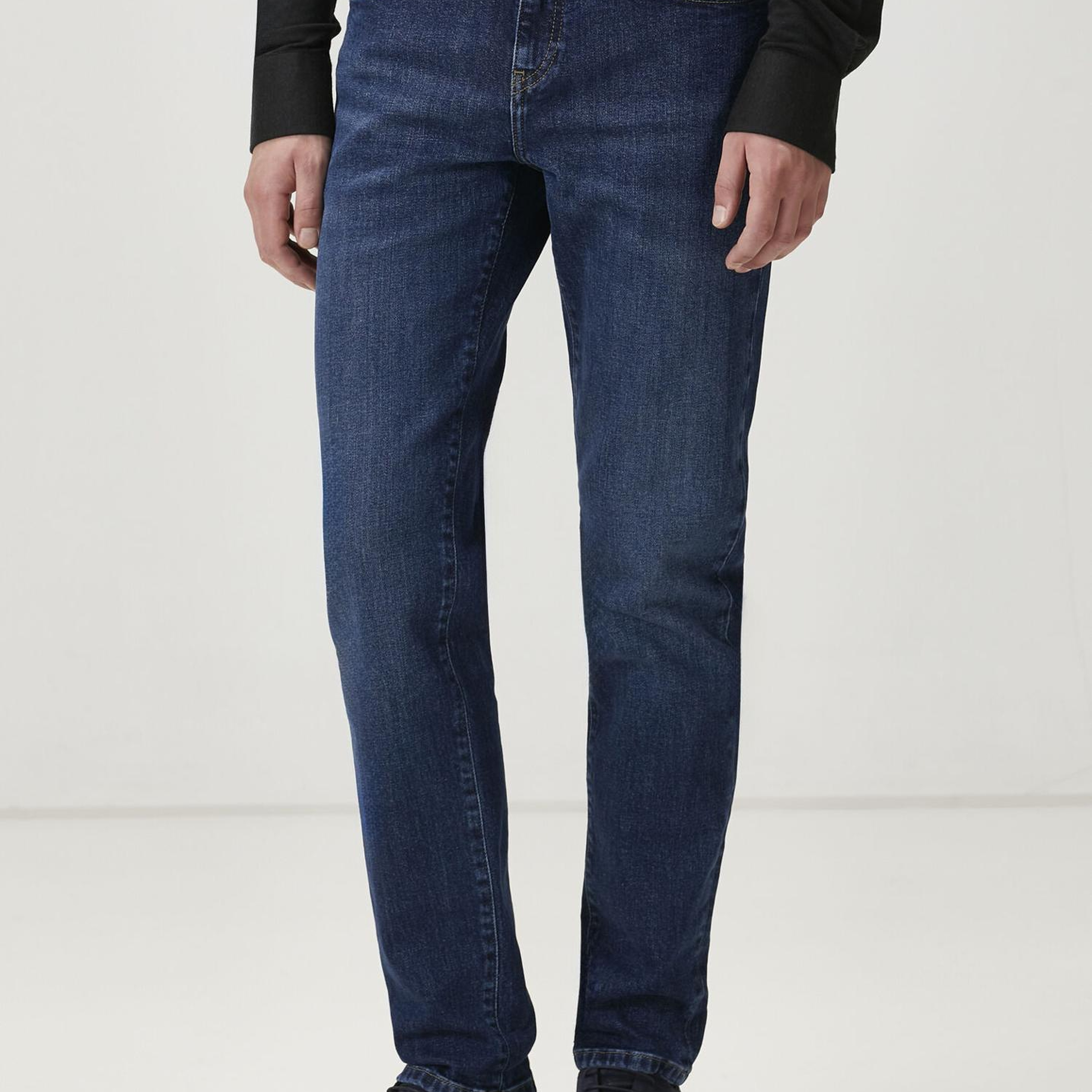 Beymen Club Erkek Mavi Yıkamalı Slim Fit Jean Pantolon