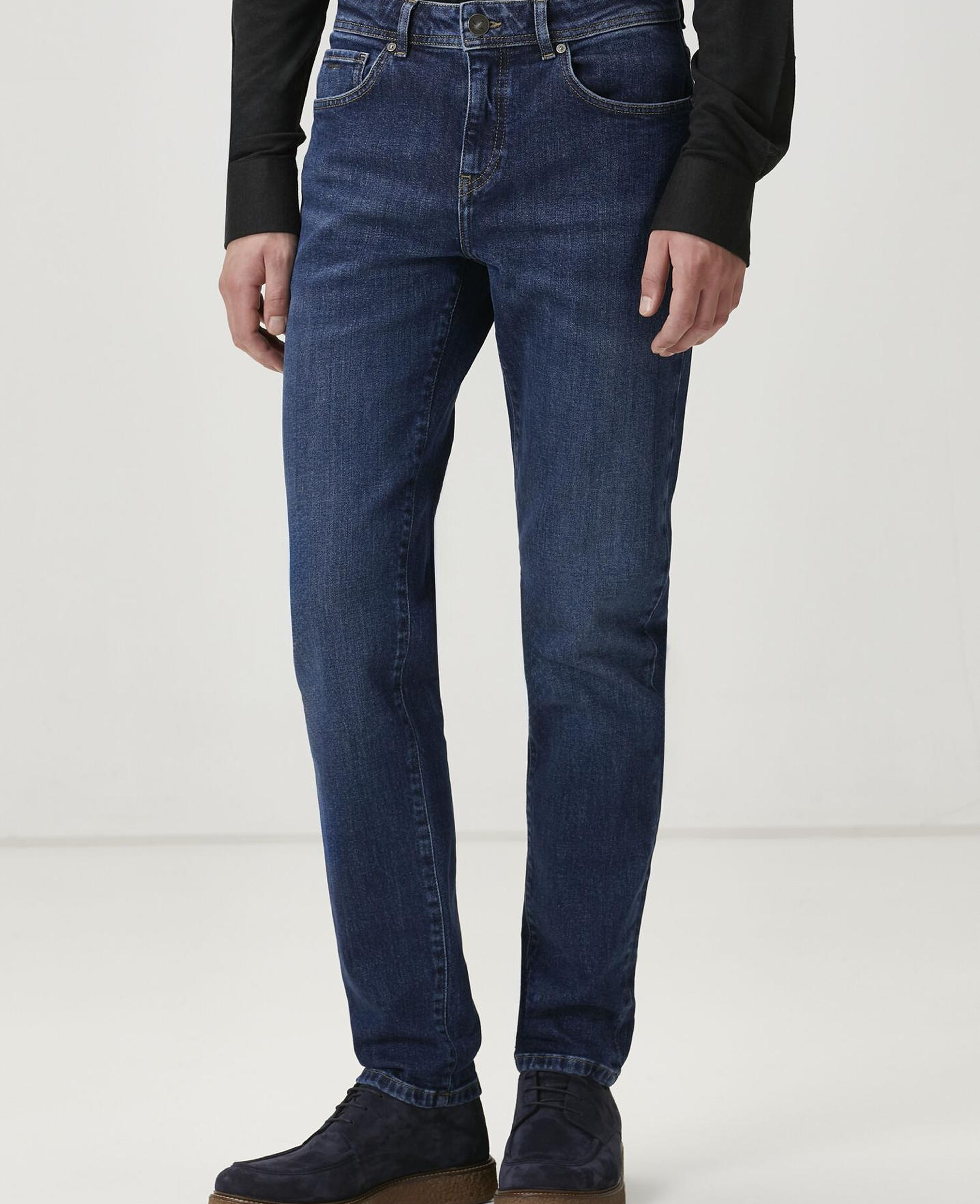 Beymen Club Erkek Mavi Yıkamalı Slim Fit Jean Pantolon