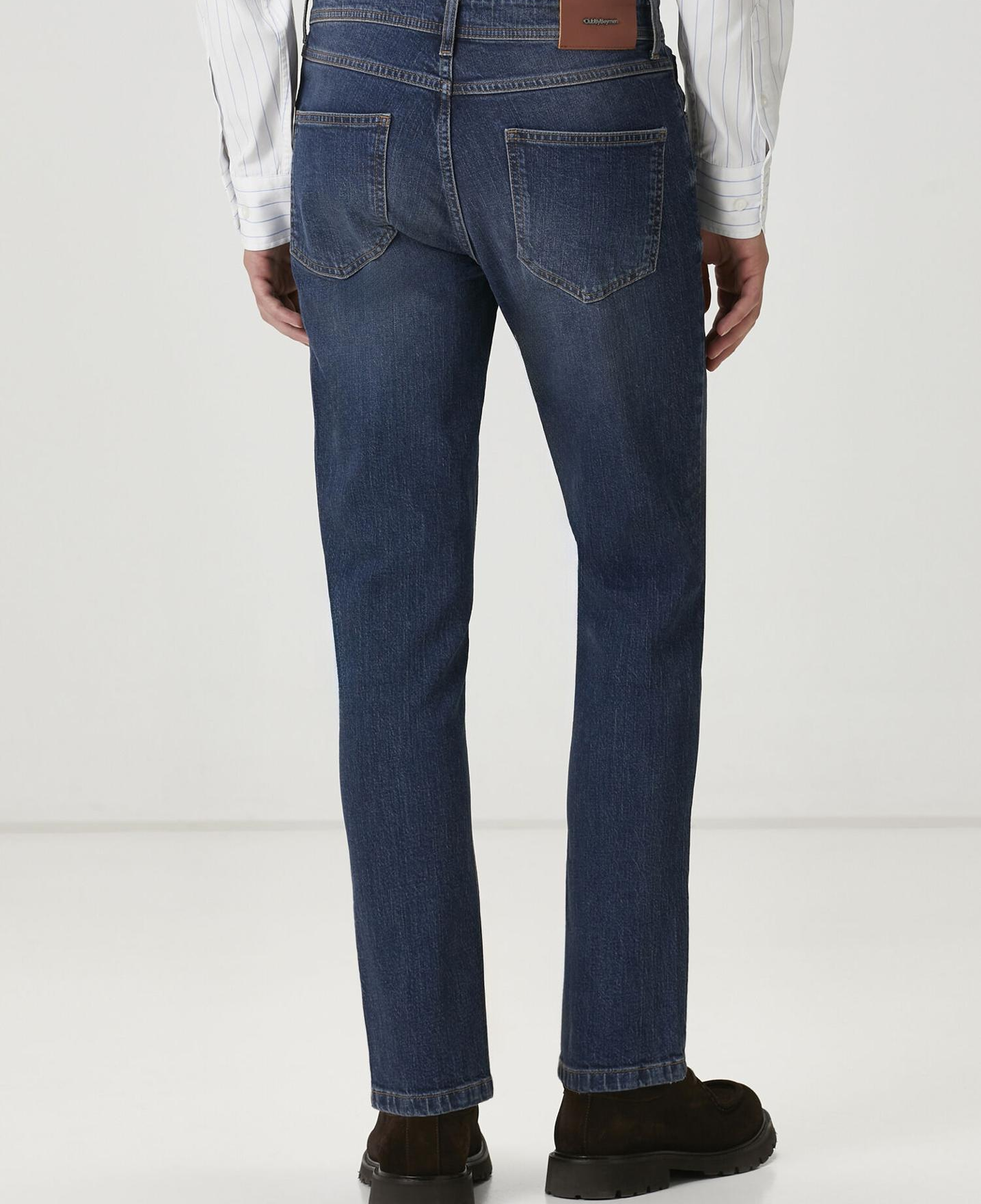 Beymen Club Erkek Mavi Yıkamalı Slim Fit Jean Pantolon