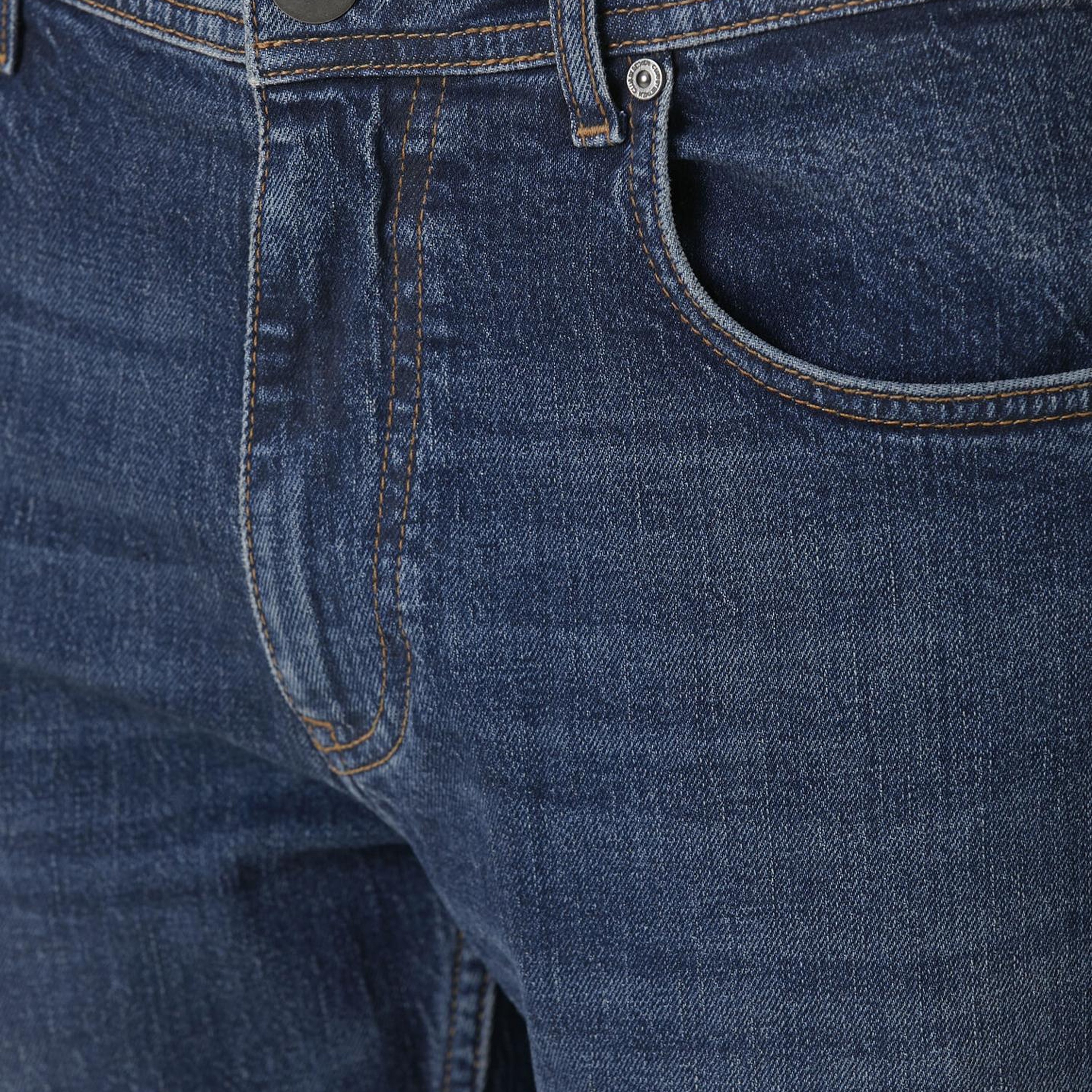 Beymen Club Erkek Mavi Yıkamalı Slim Fit Jean Pantolon