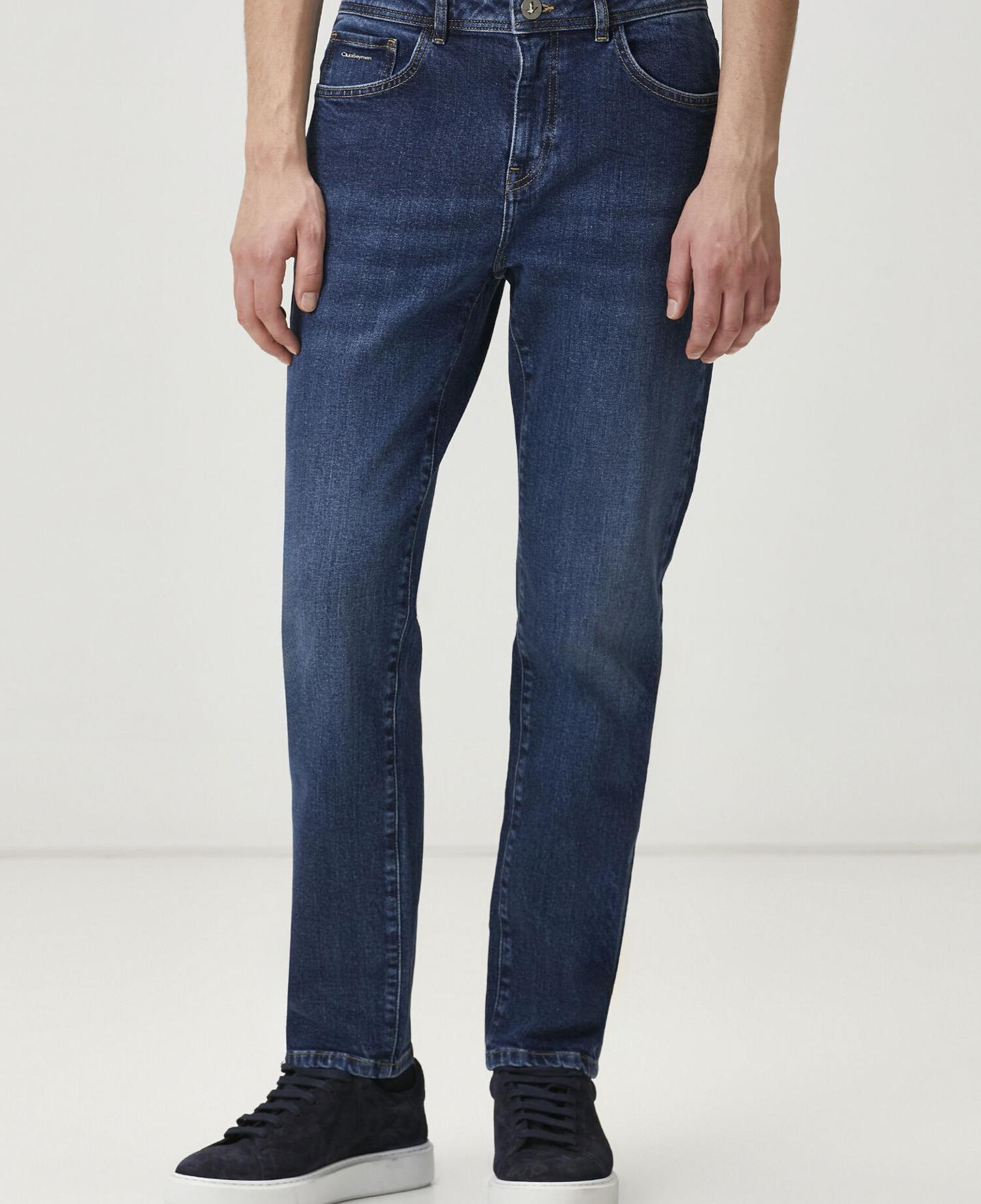 Beymen Club Erkek Tapered Fit Koyu Mavi Jean Pantolon