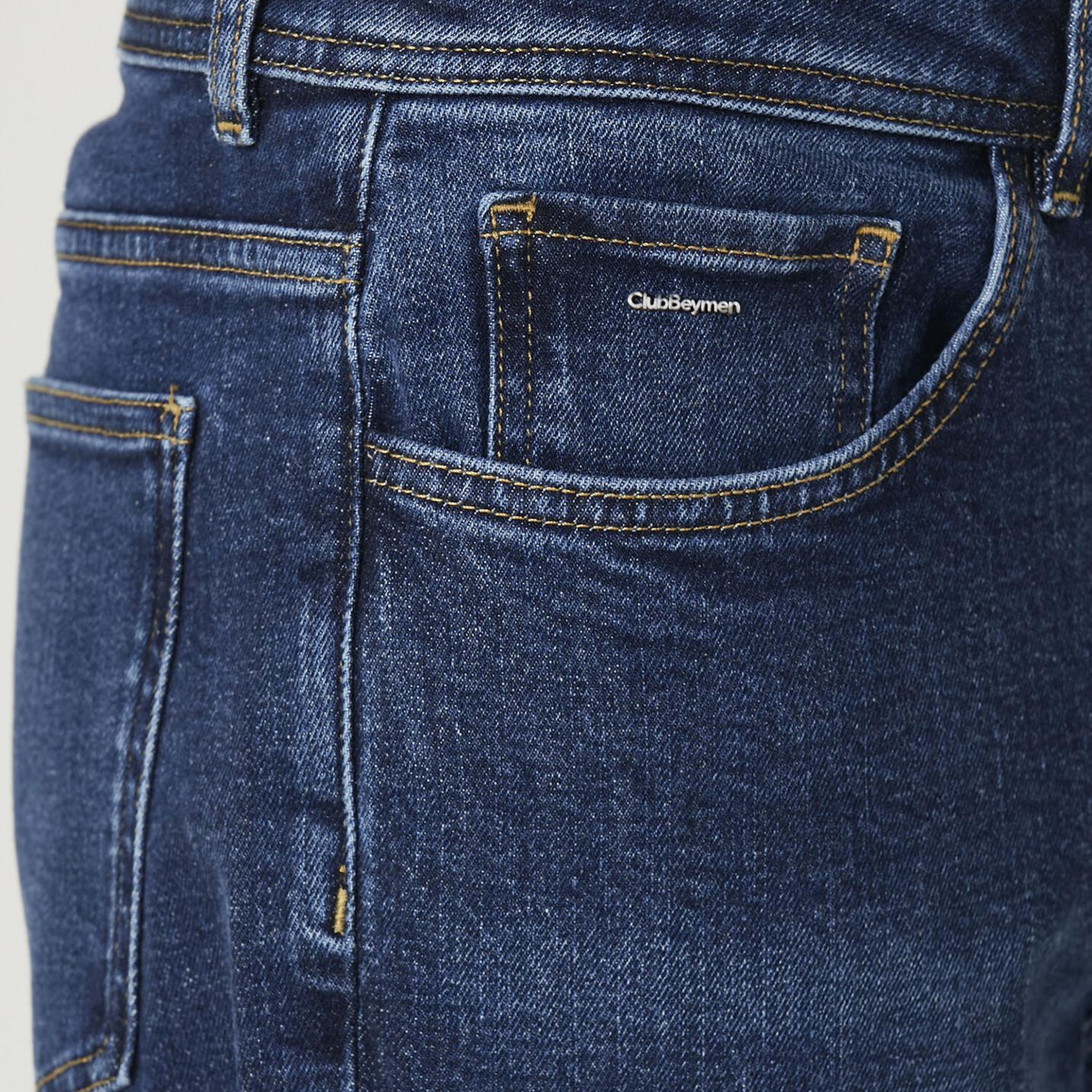 Beymen Club Erkek Tapered Fit Koyu Mavi Jean Pantolon