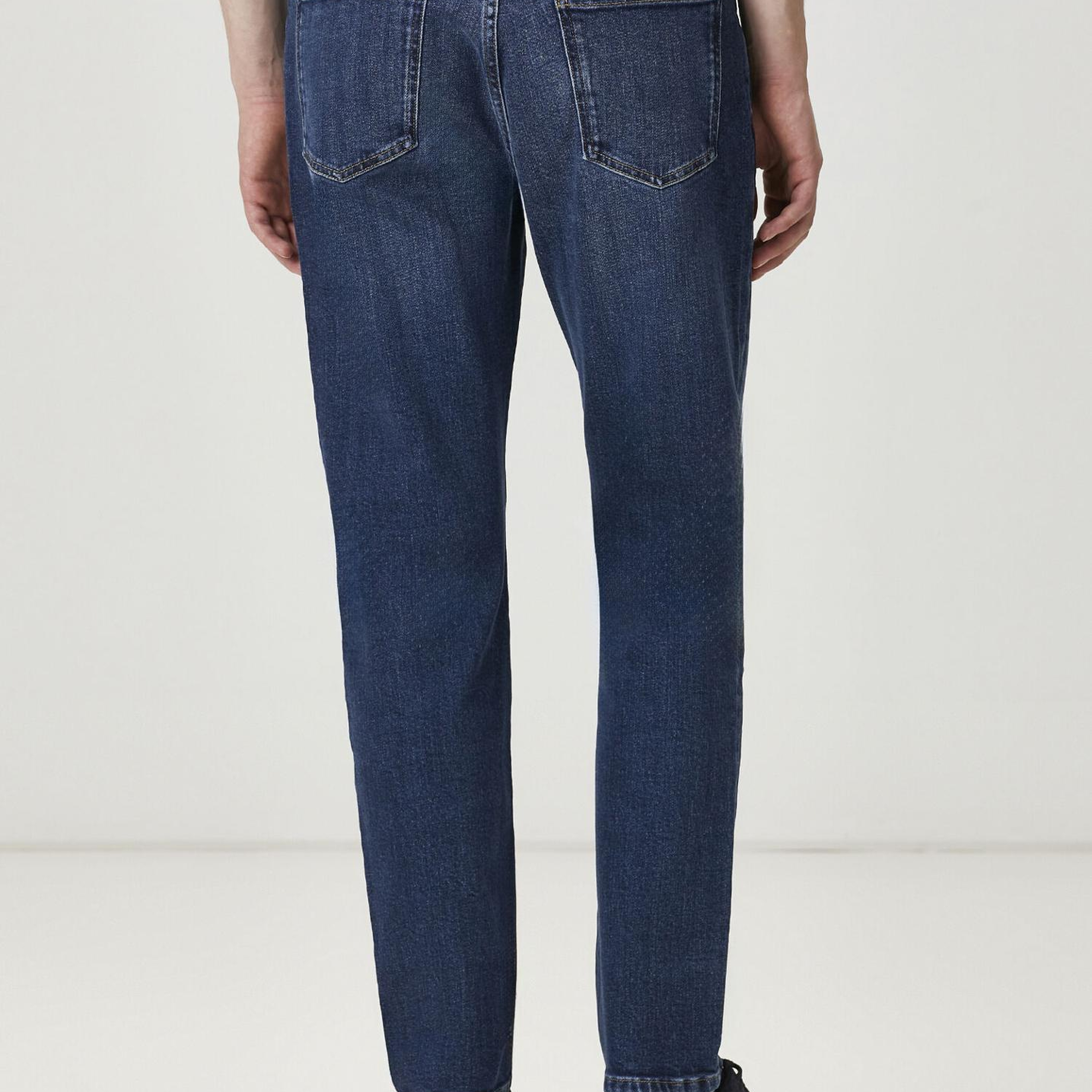 Beymen Club Erkek Tapered Fit Koyu Mavi Jean Pantolon