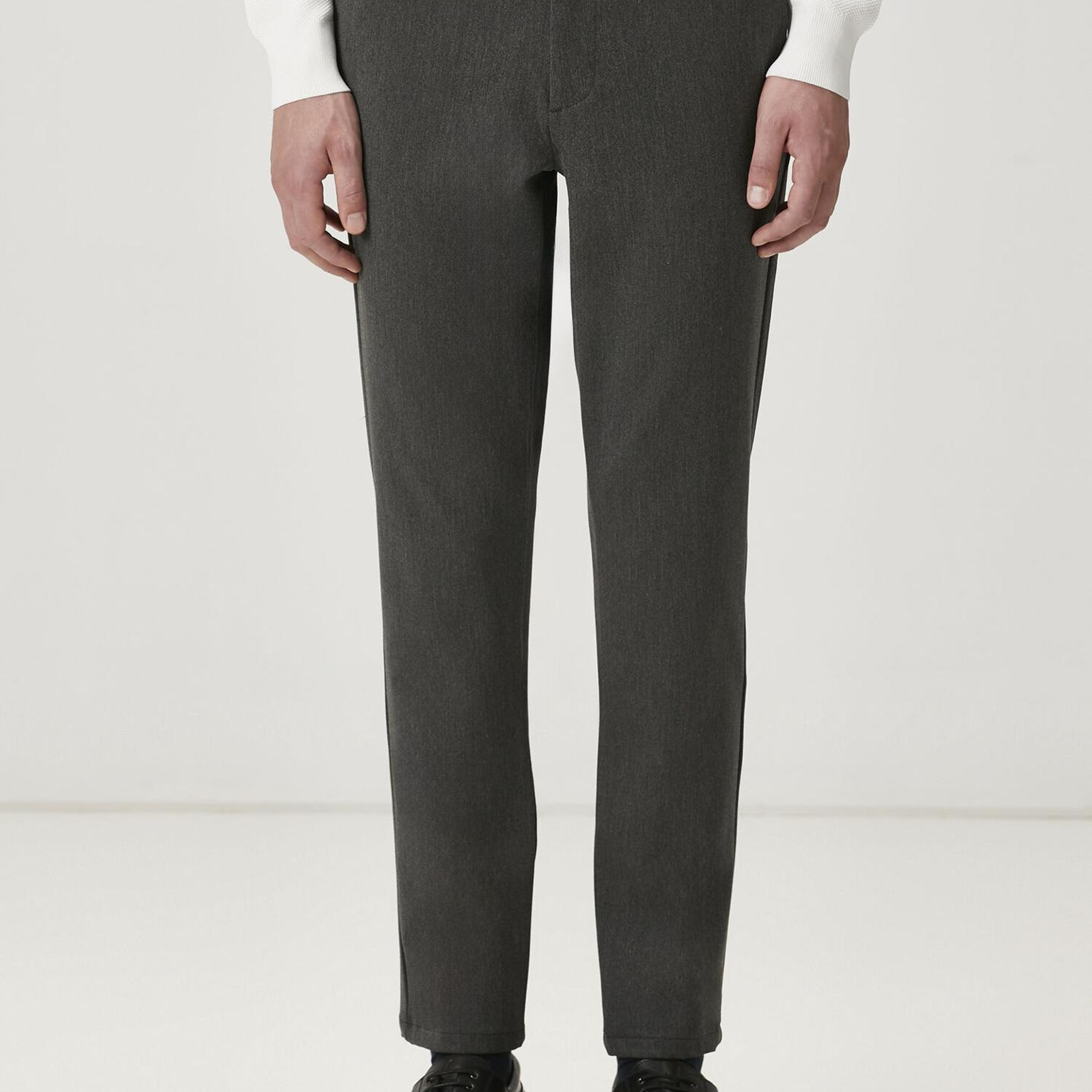 Beymen Club Erkek Slim Fit Jasmin Antrasit Melanj Chino Pantolon