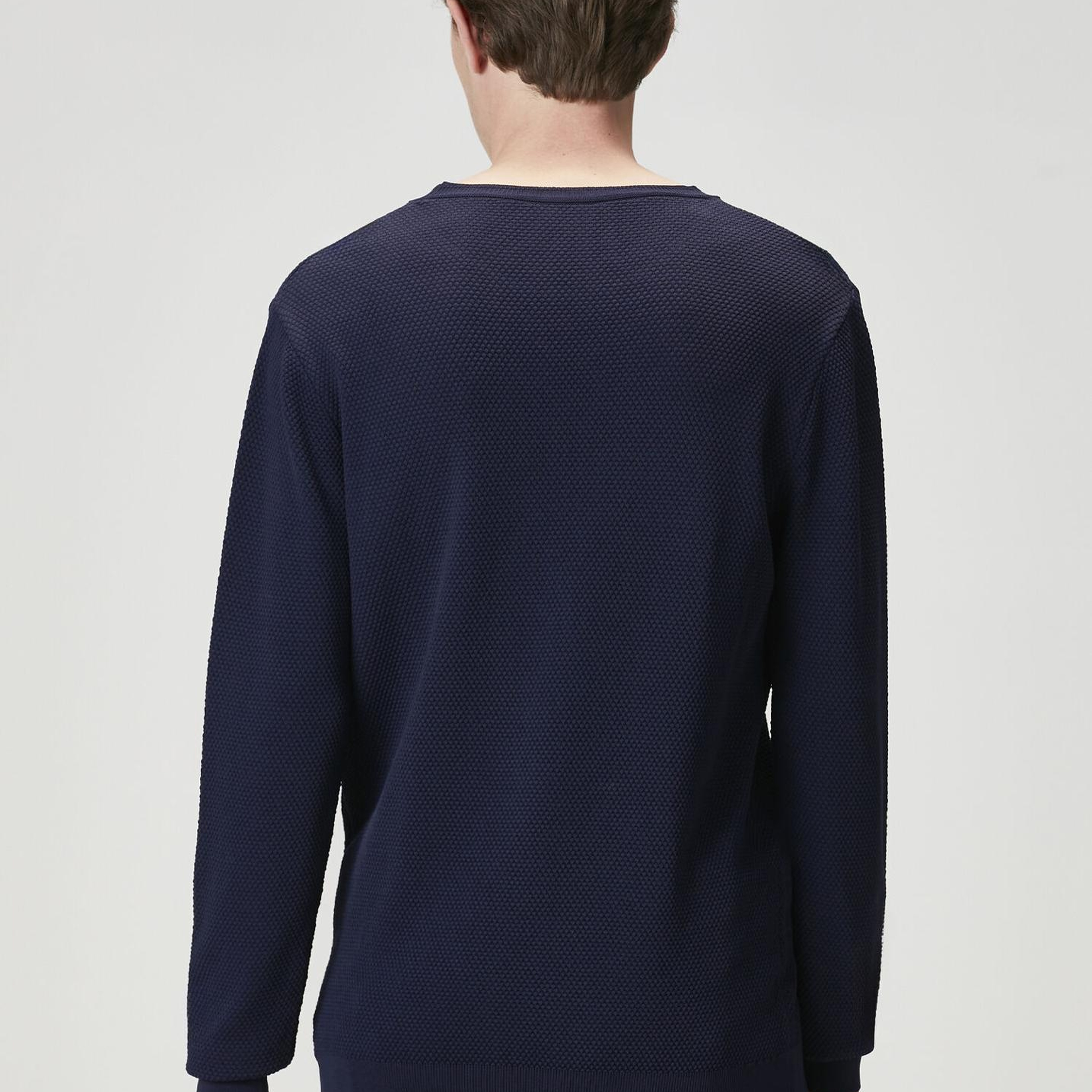 Beymen Club Erkek Lacivert Petek Örgü Dokulu Kazak