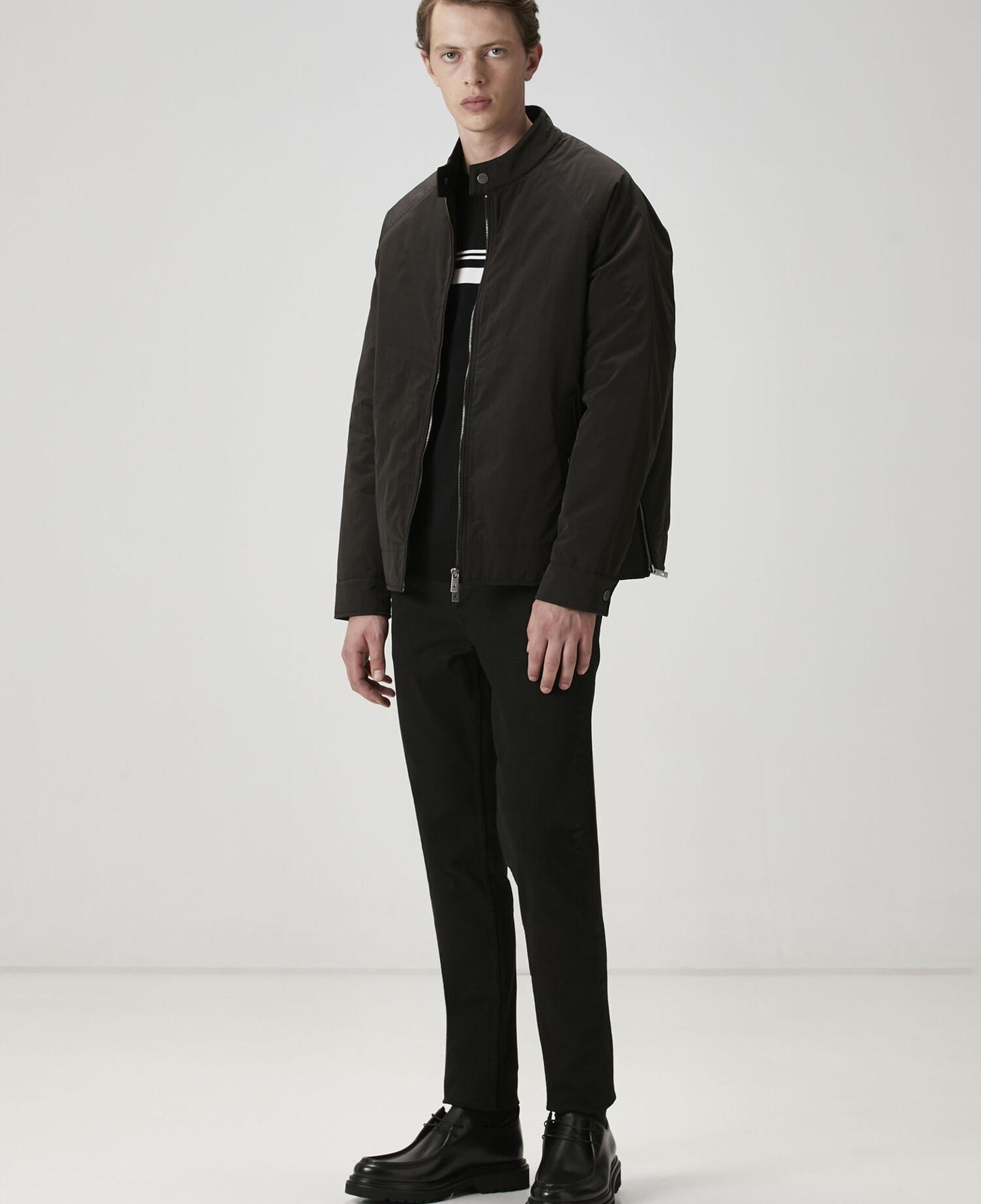 Beymen Club Erkek Siyah Logo Jakarlı Kazak