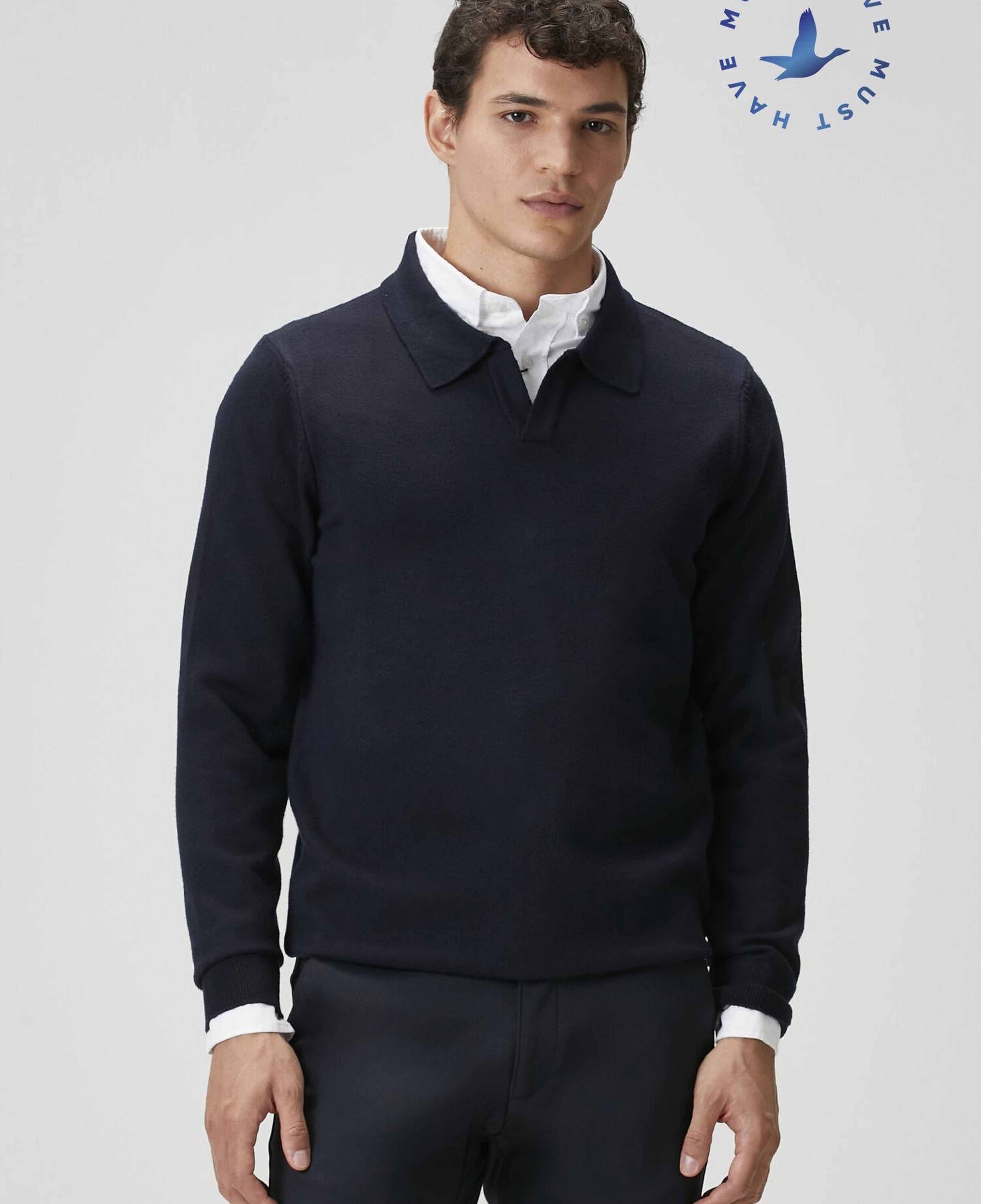 Beymen Club Erkek Lacivert Polo Yaka Triko