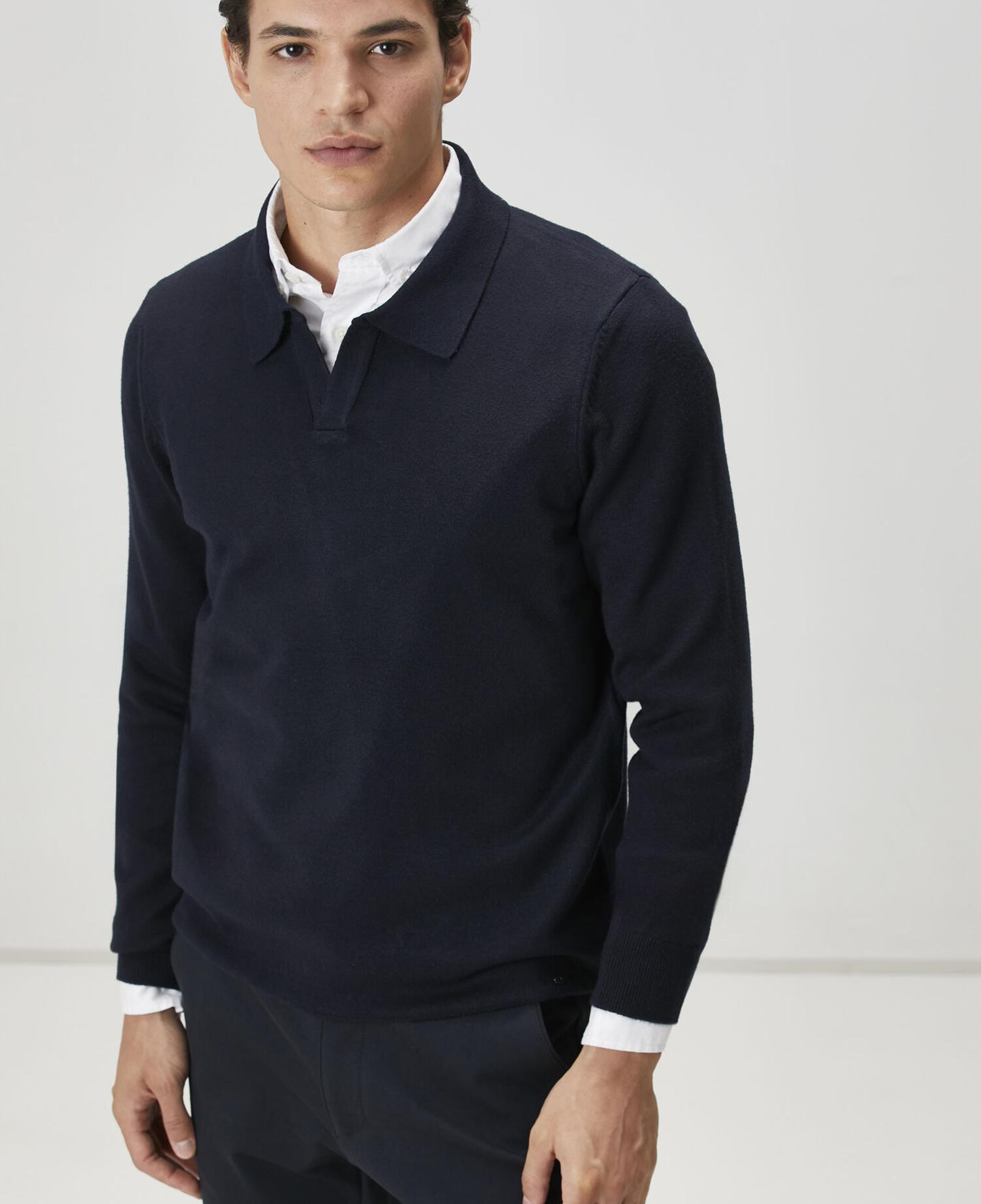 Beymen Club Erkek Lacivert Polo Yaka Triko