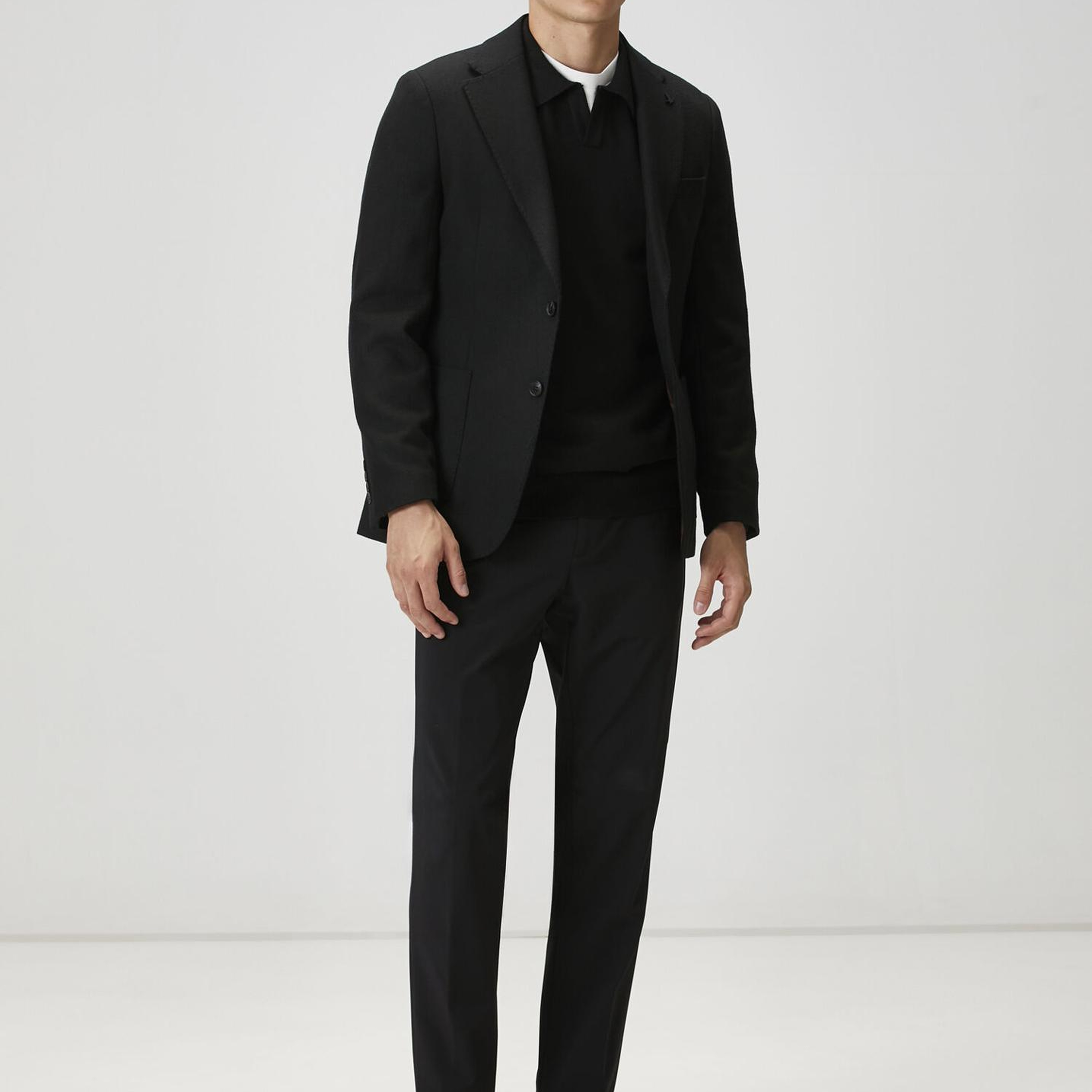 Beymen Club Erkek Siyah Polo Yaka Triko