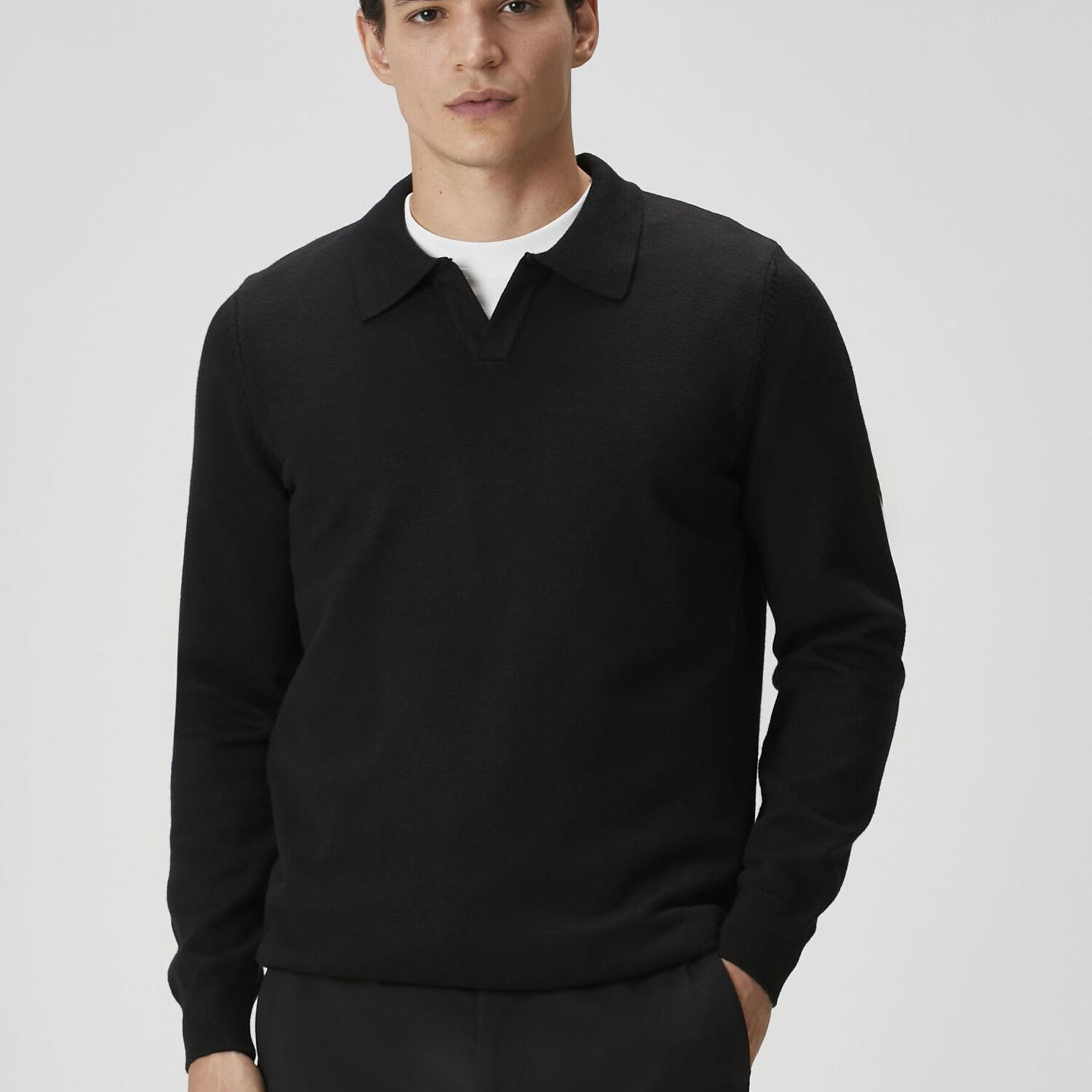 Beymen Club Erkek Siyah Polo Yaka Triko