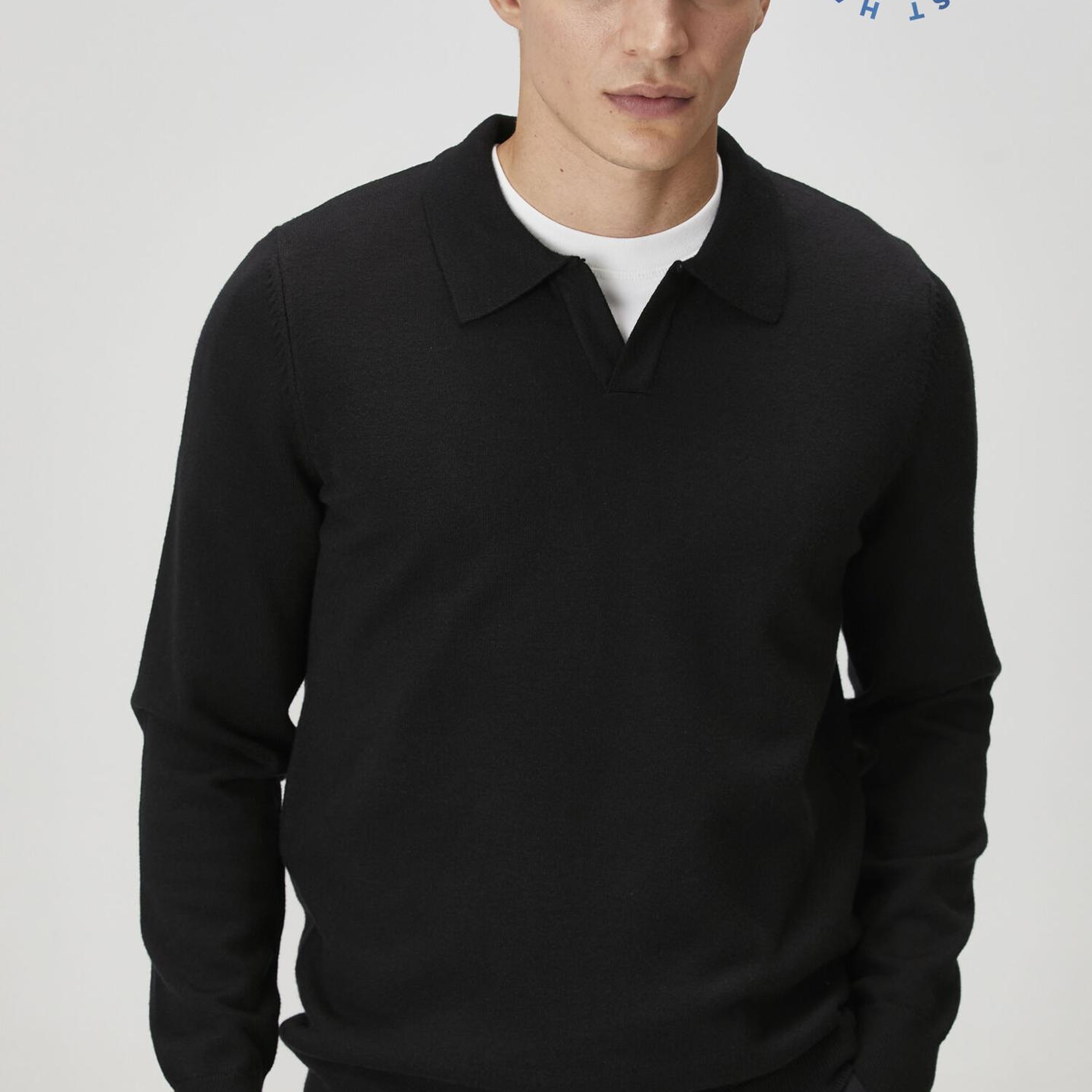 Beymen Club Erkek Siyah Polo Yaka Triko