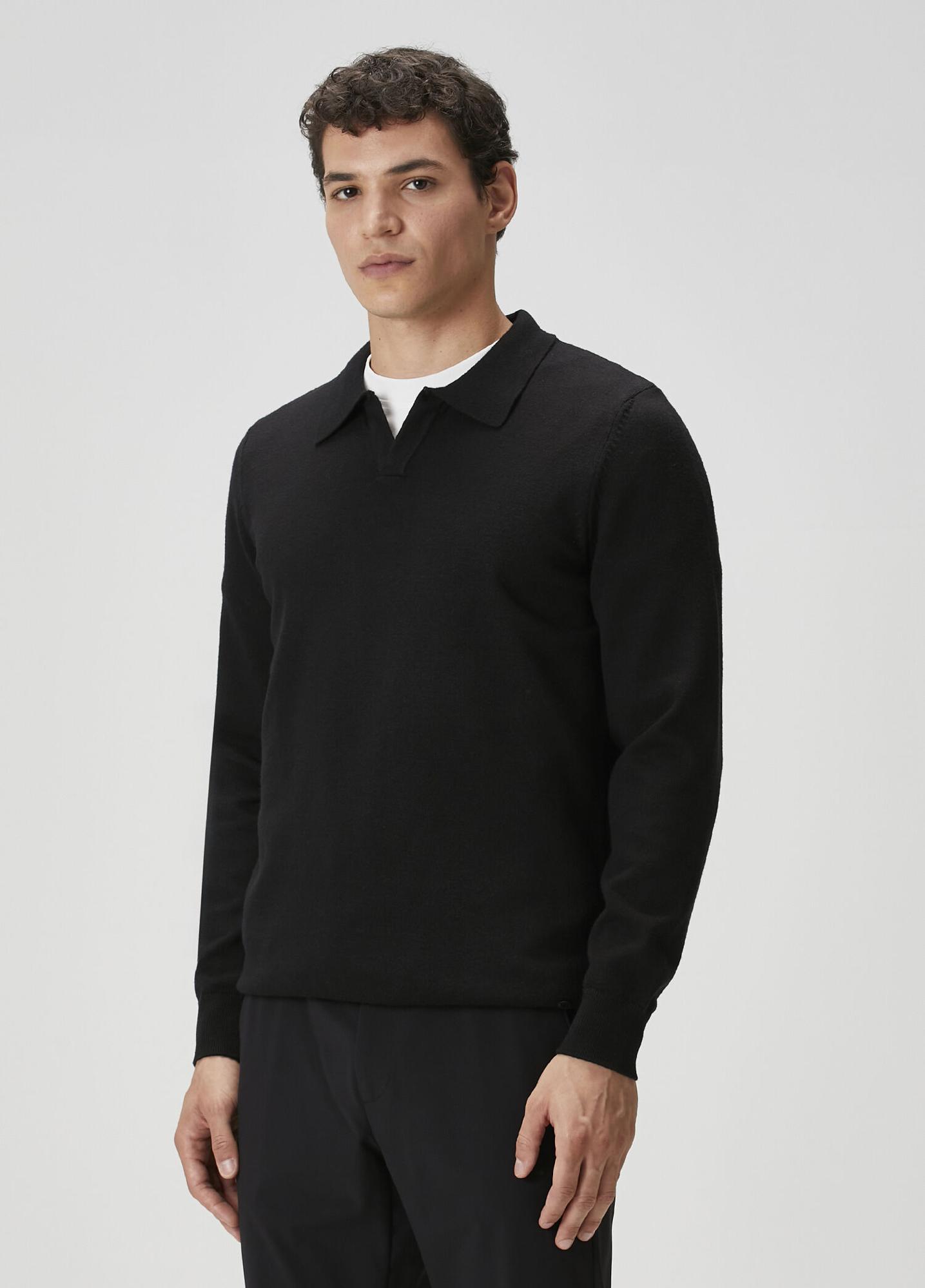 Beymen Club Erkek Siyah Polo Yaka Triko