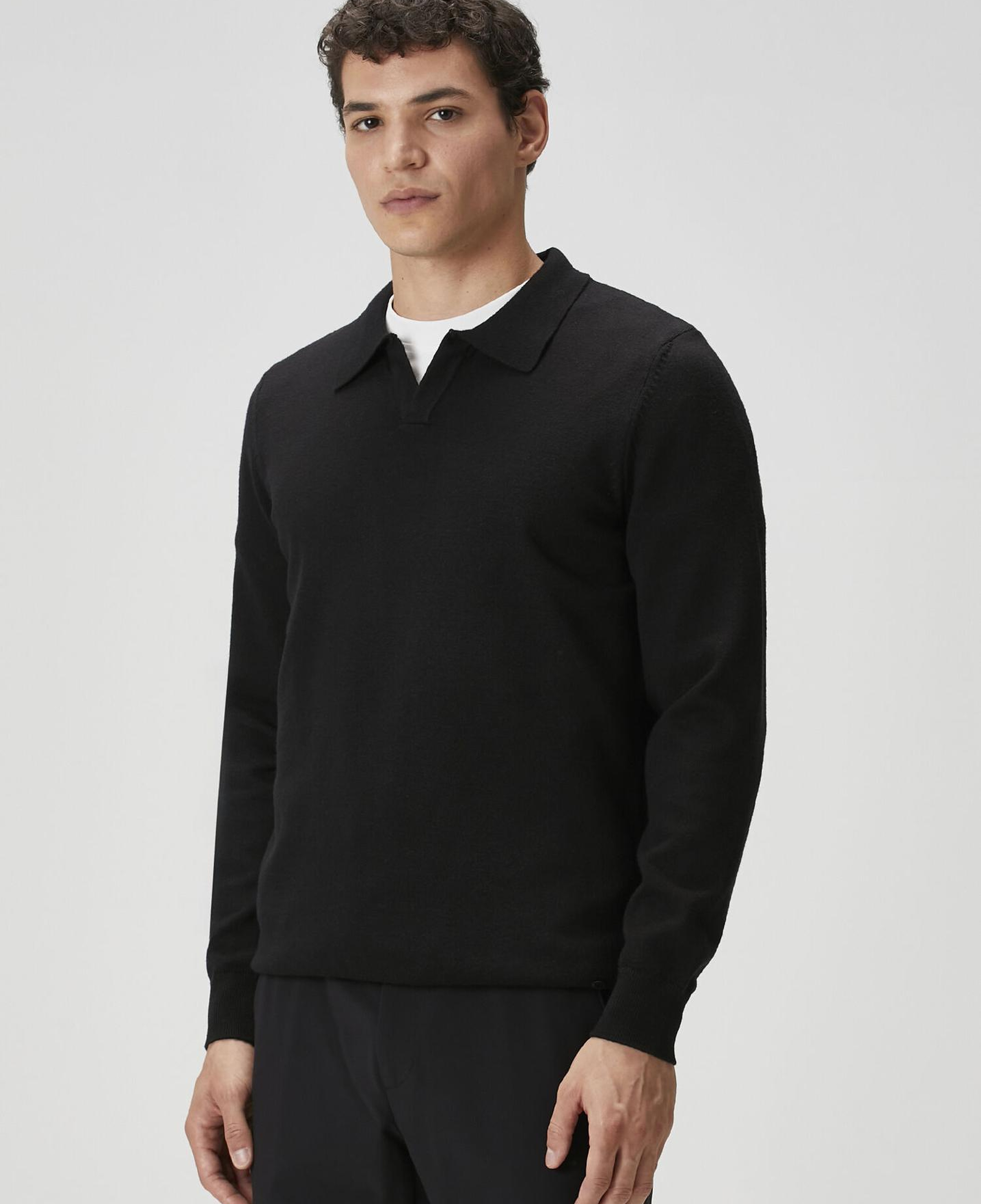 Beymen Club Erkek Siyah Polo Yaka Triko