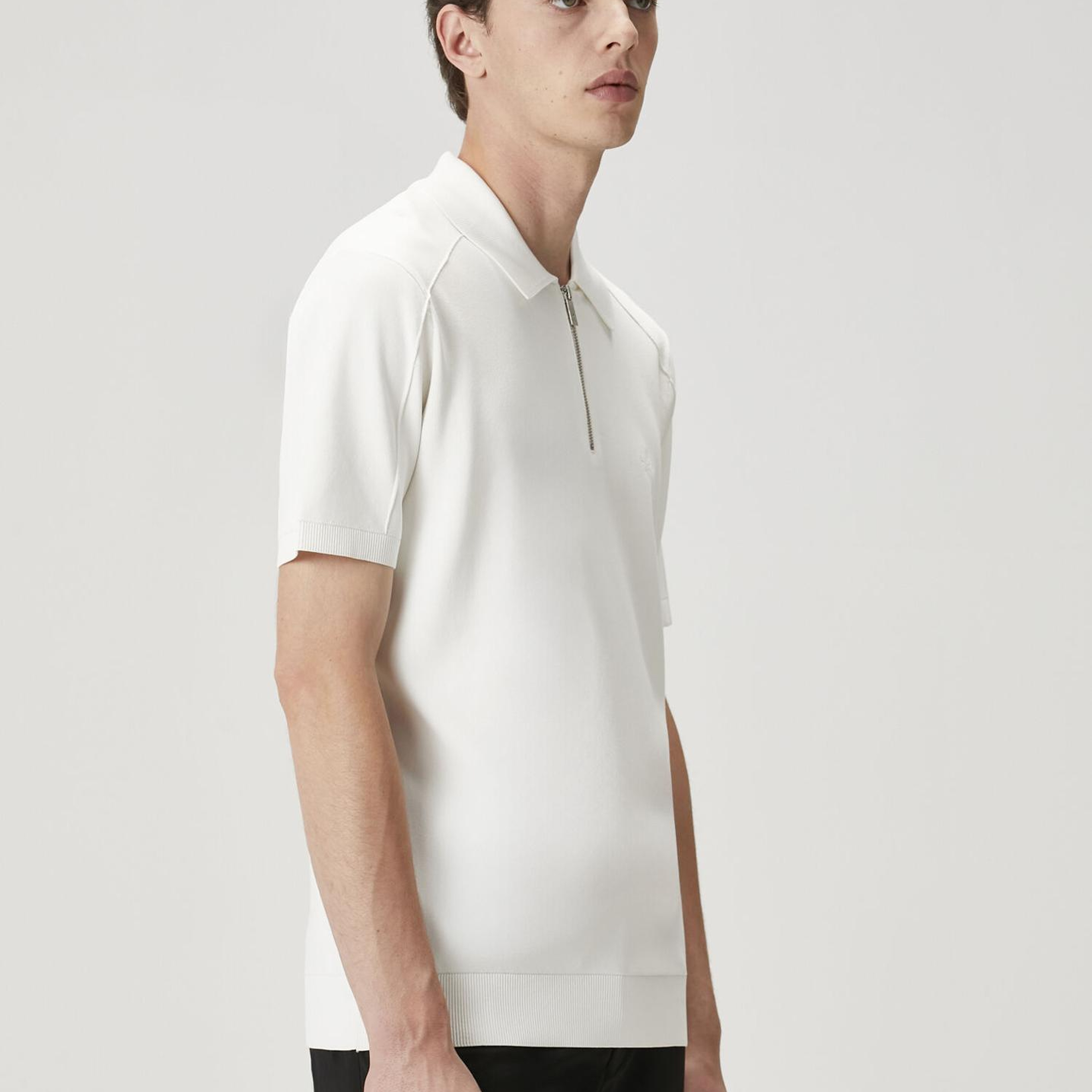 Beymen Club Erkek Kırık Beyaz Kısa Kollu Triko