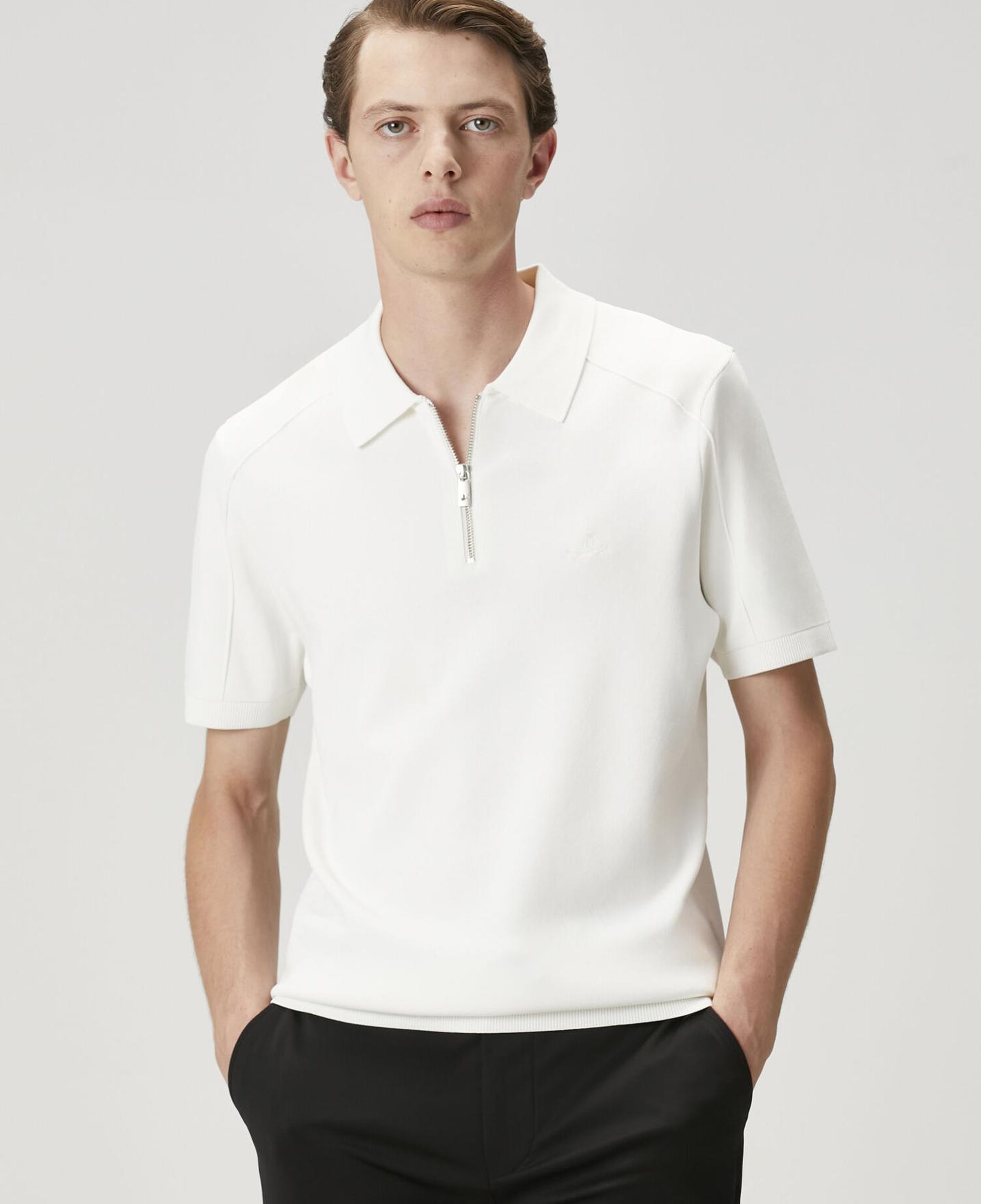 Beymen Club Erkek Kırık Beyaz Kısa Kollu Triko