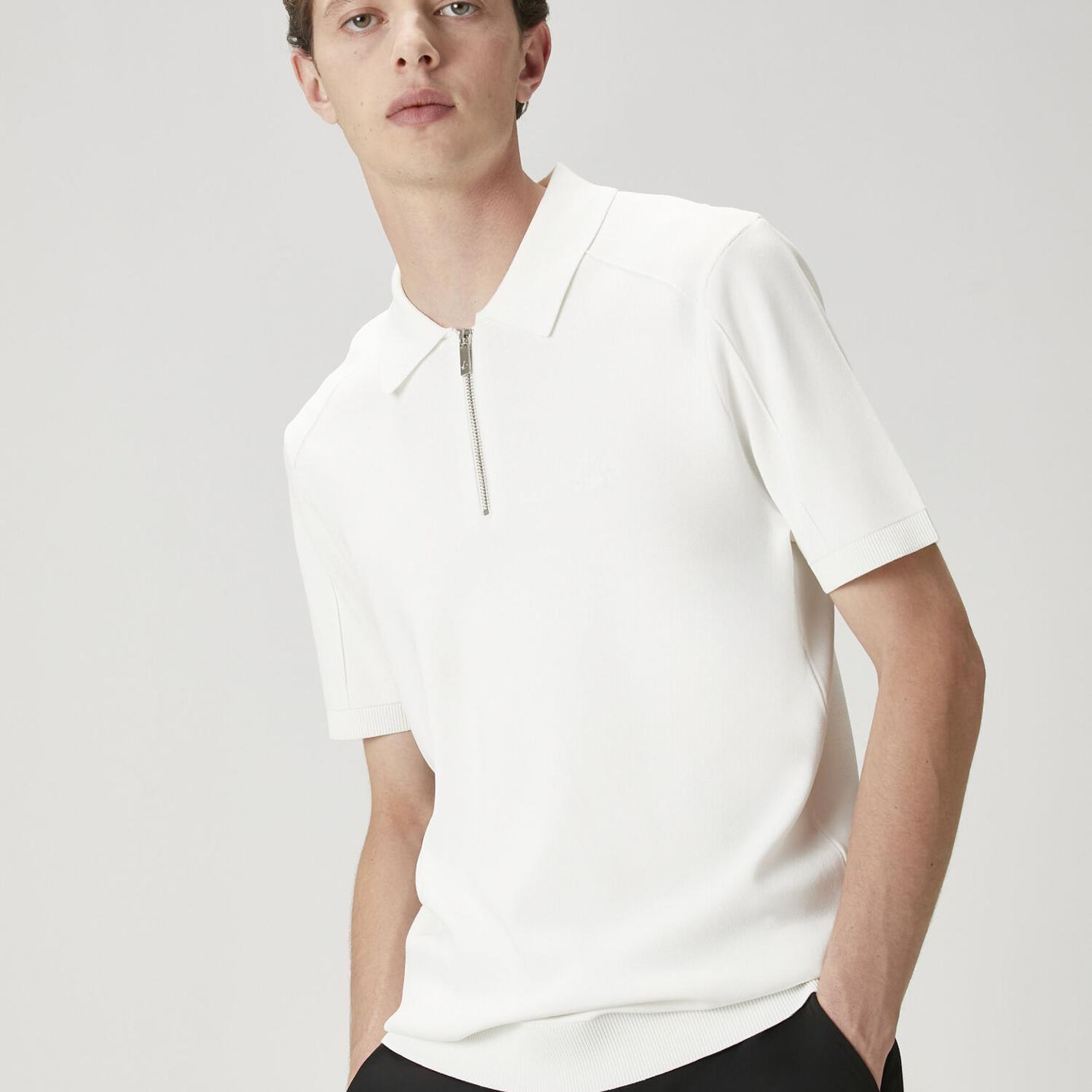 Beymen Club Erkek Kırık Beyaz Kısa Kollu Triko