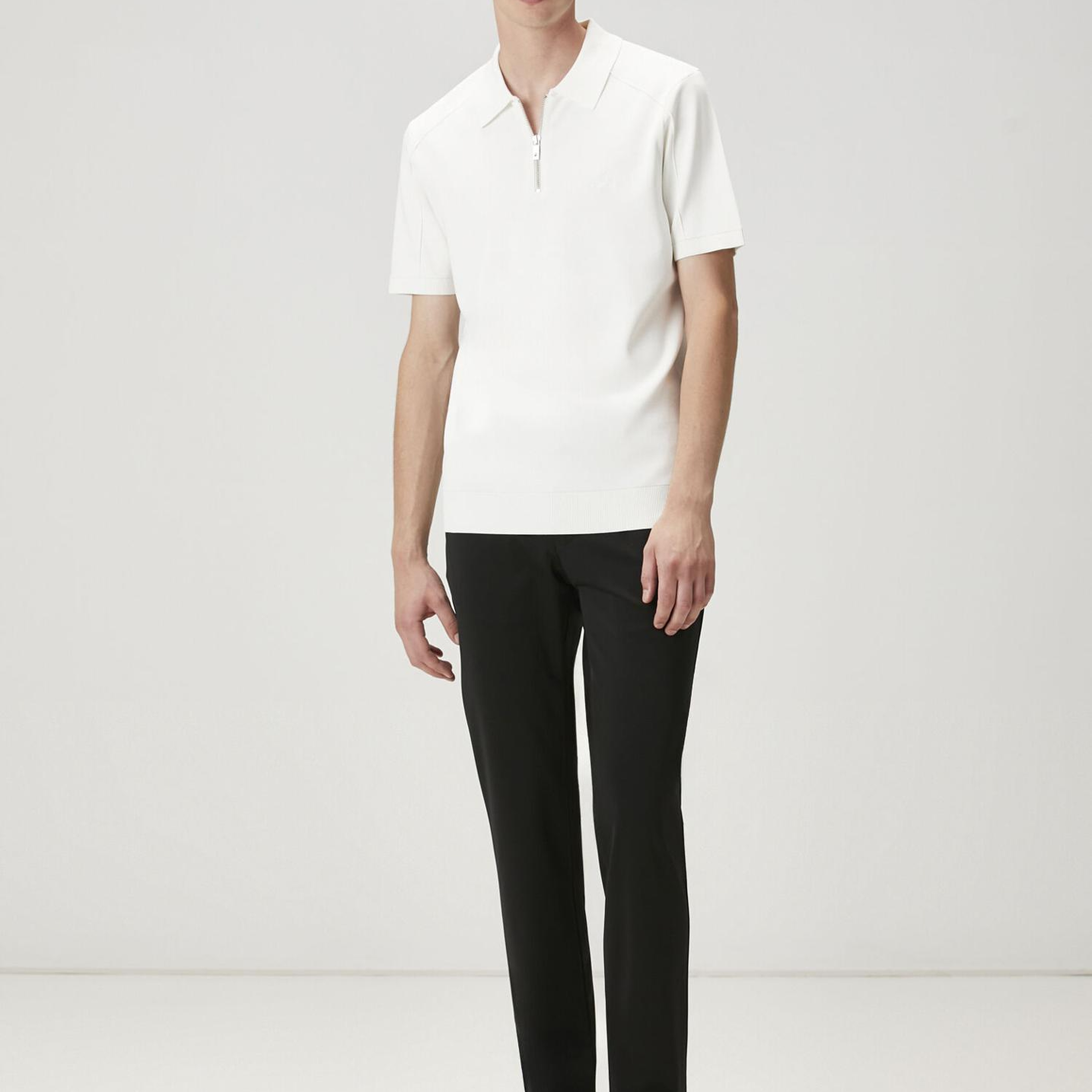 Beymen Club Erkek Kırık Beyaz Kısa Kollu Triko