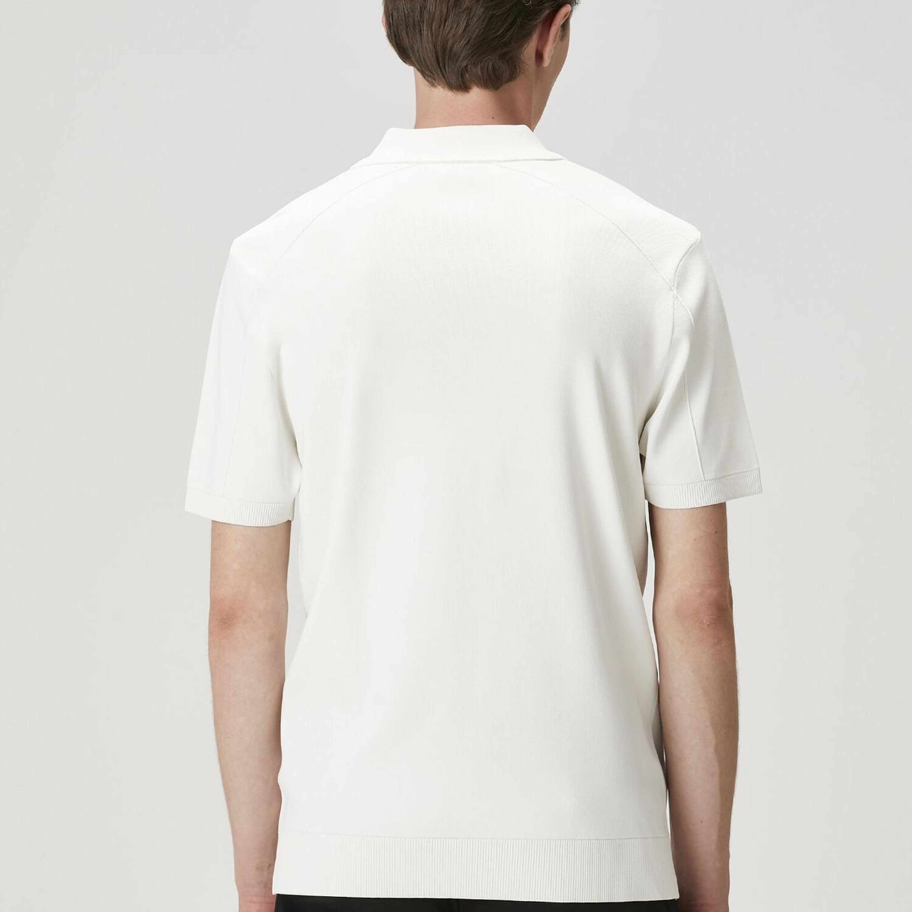 Beymen Club Erkek Kırık Beyaz Kısa Kollu Triko