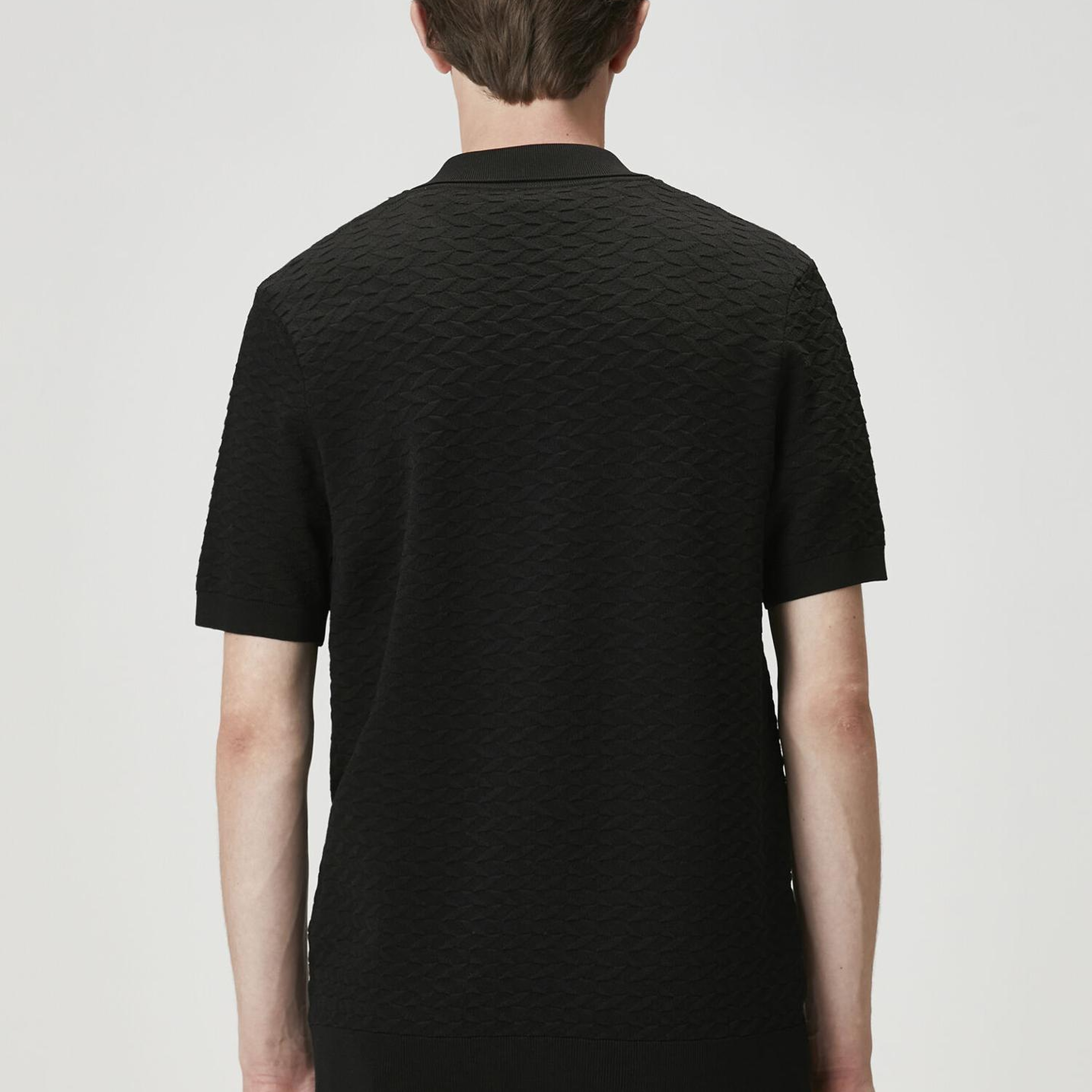 Beymen Club Erkek Siyah Polo Yaka Kısa Kollu Triko