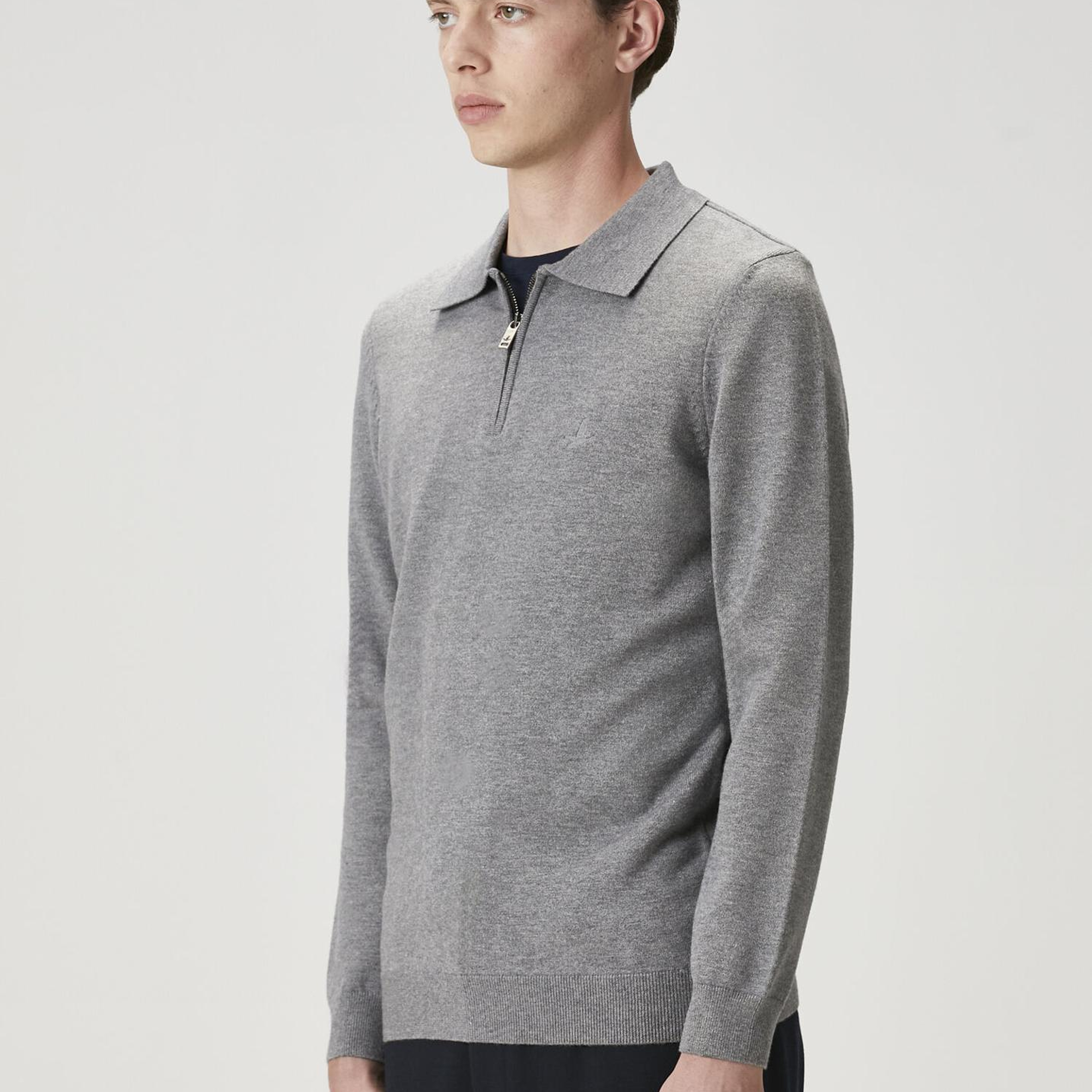 Beymen Club Erkek Gri Melanj Polo Triko