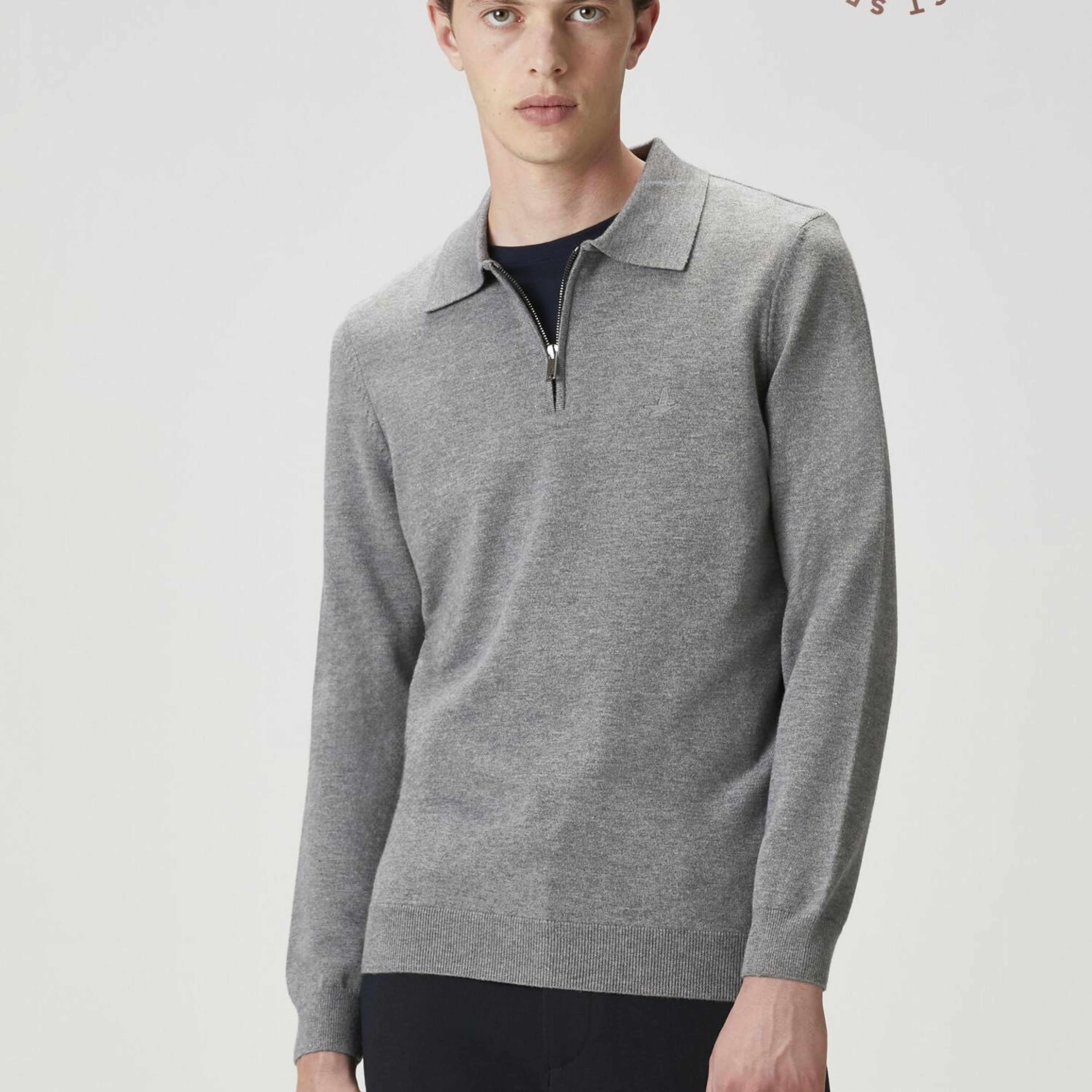 Beymen Club Erkek Gri Melanj Polo Triko