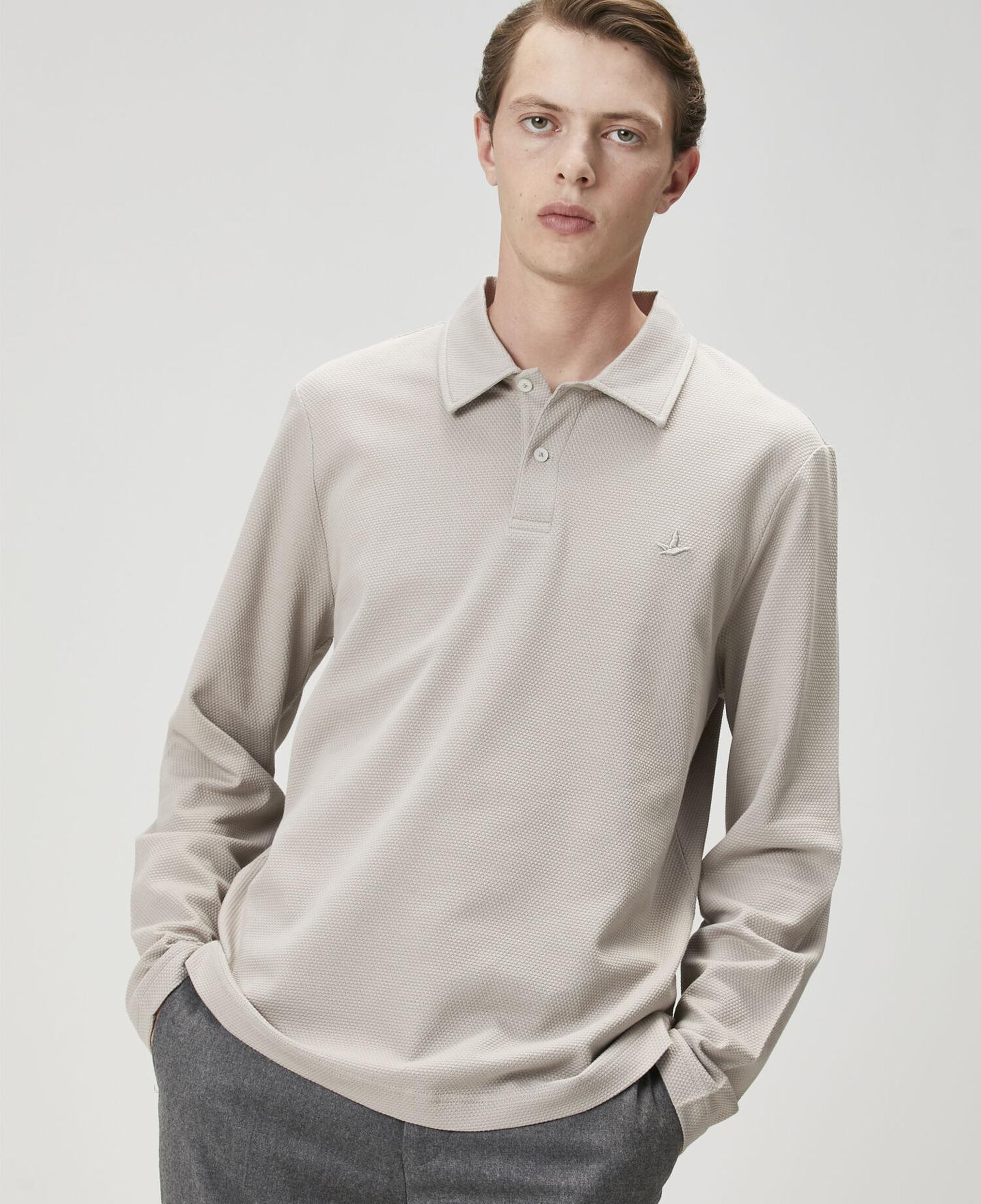 Beymen Club Erkek Comfort Fit Bej Polo Sweatshirt