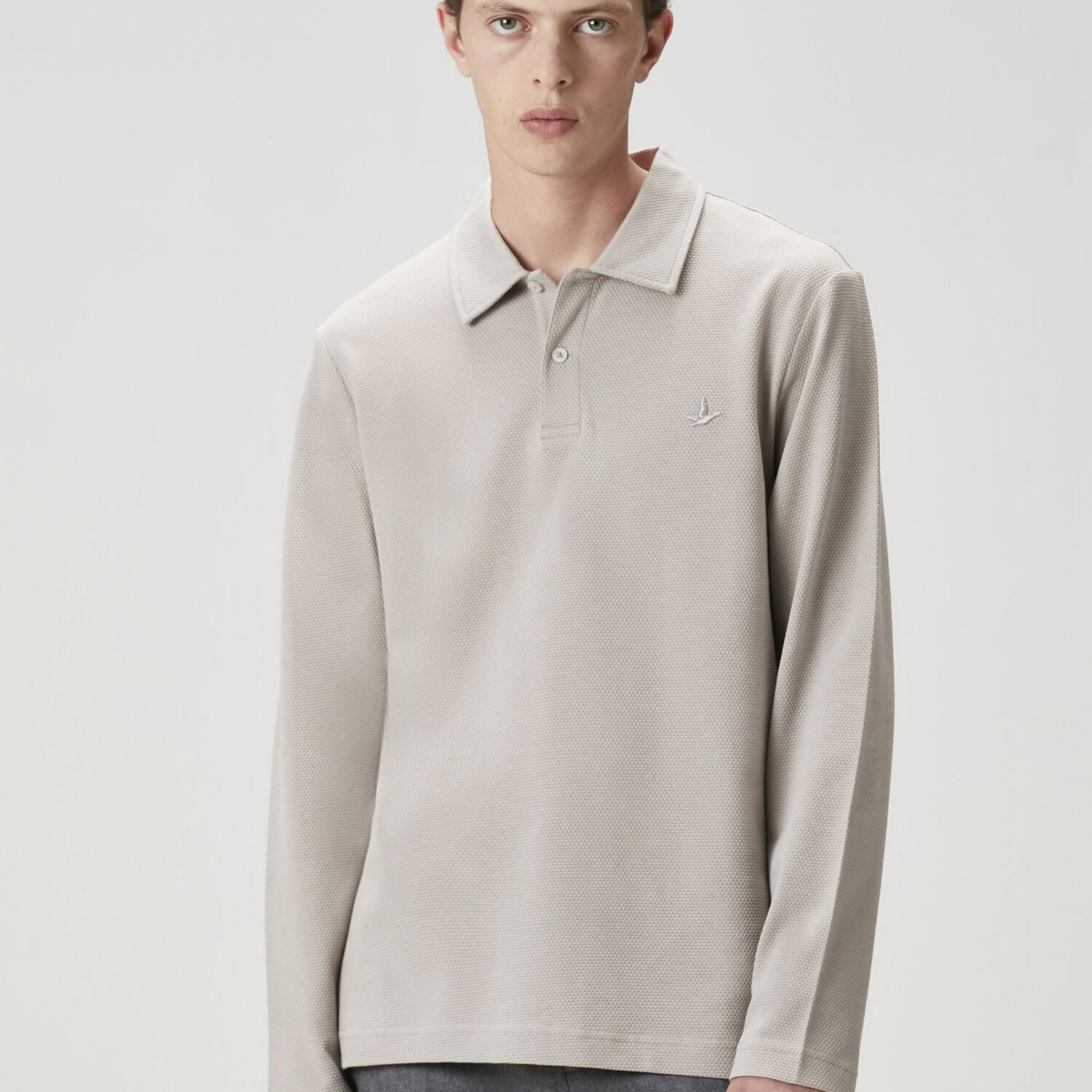 Beymen Club Erkek Comfort Fit Bej Polo Sweatshirt