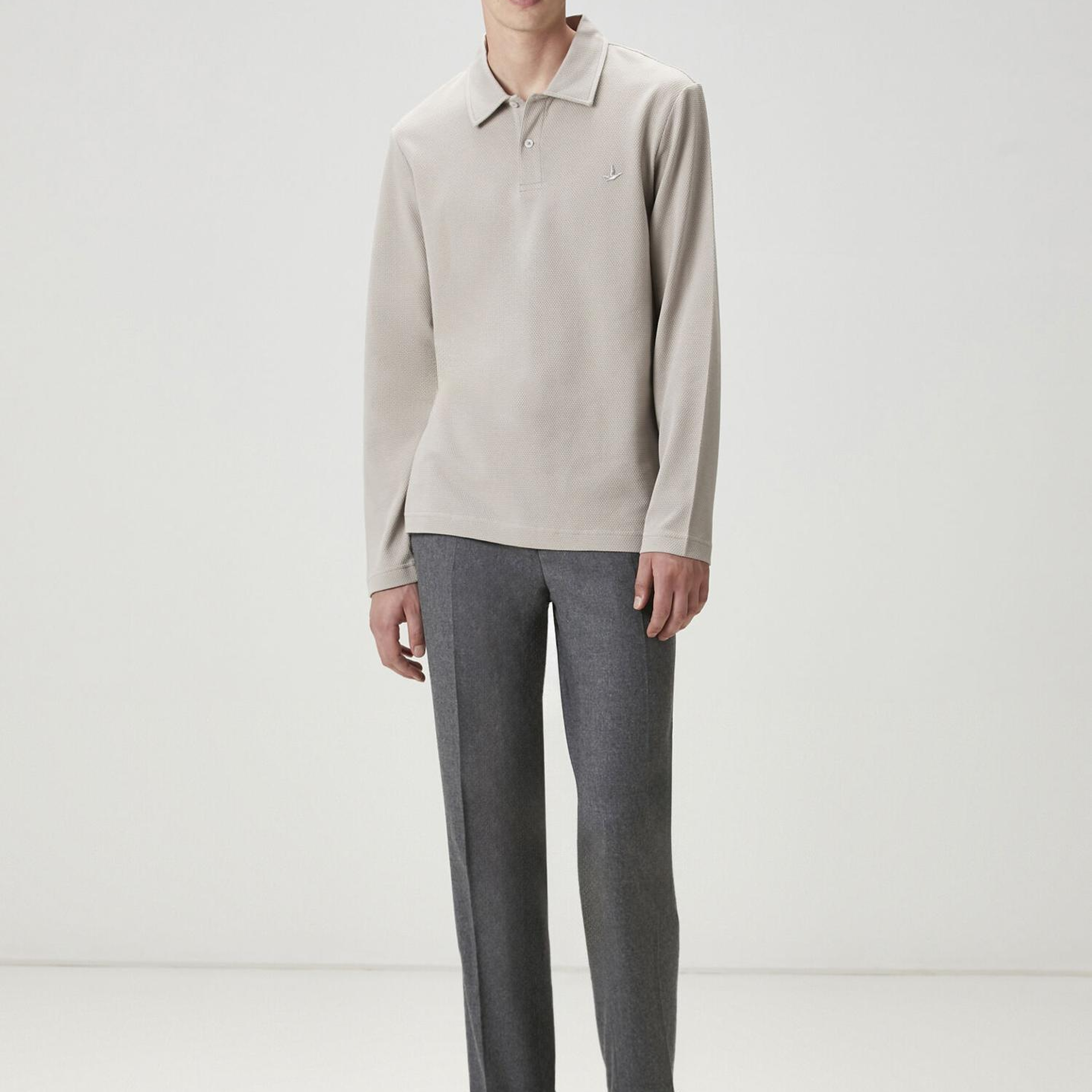 Beymen Club Erkek Comfort Fit Bej Polo Sweatshirt