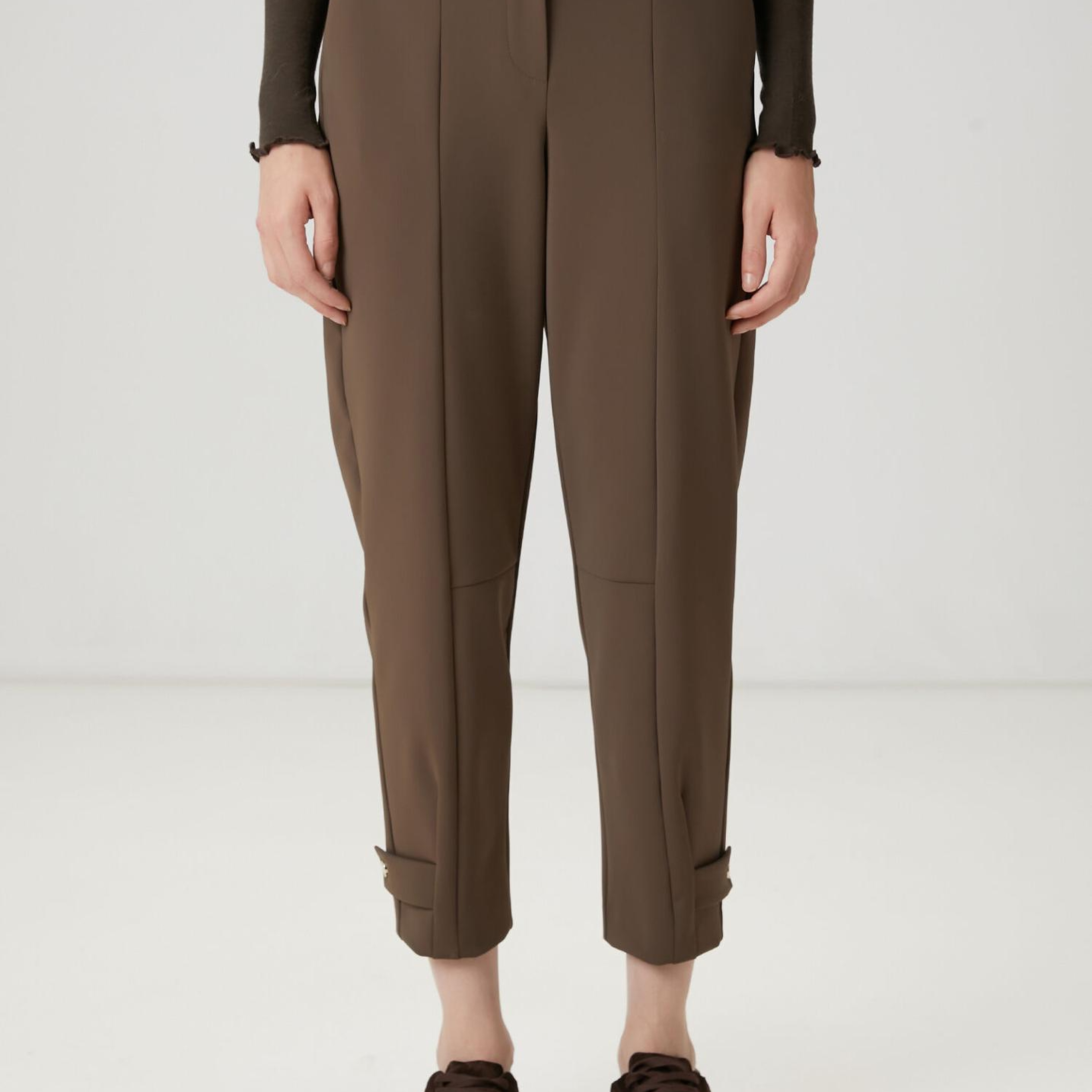 Beymen Club Kadın Koyu Vizon Scuba Jogger Pantolon