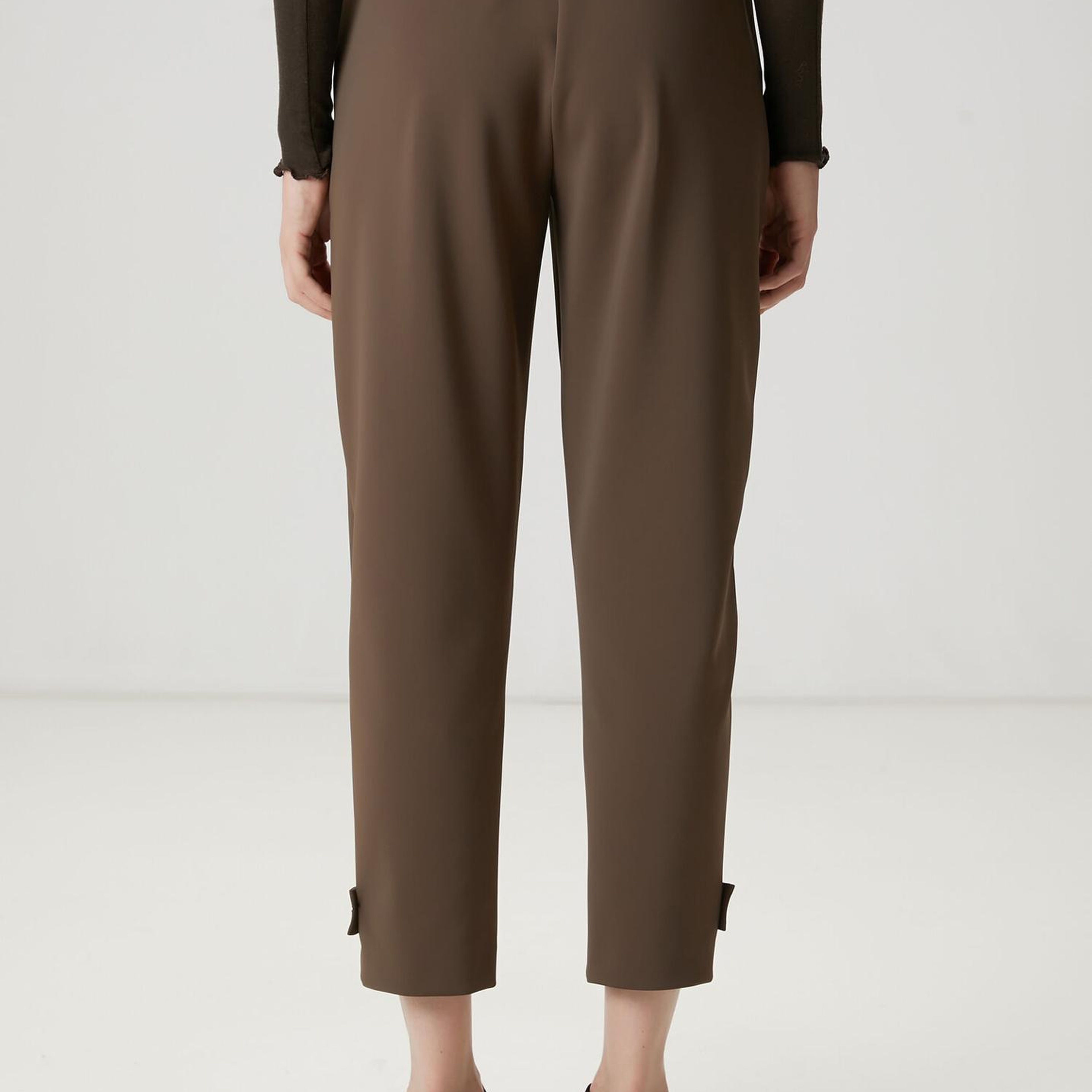 Beymen Club Kadın Koyu Vizon Scuba Jogger Pantolon