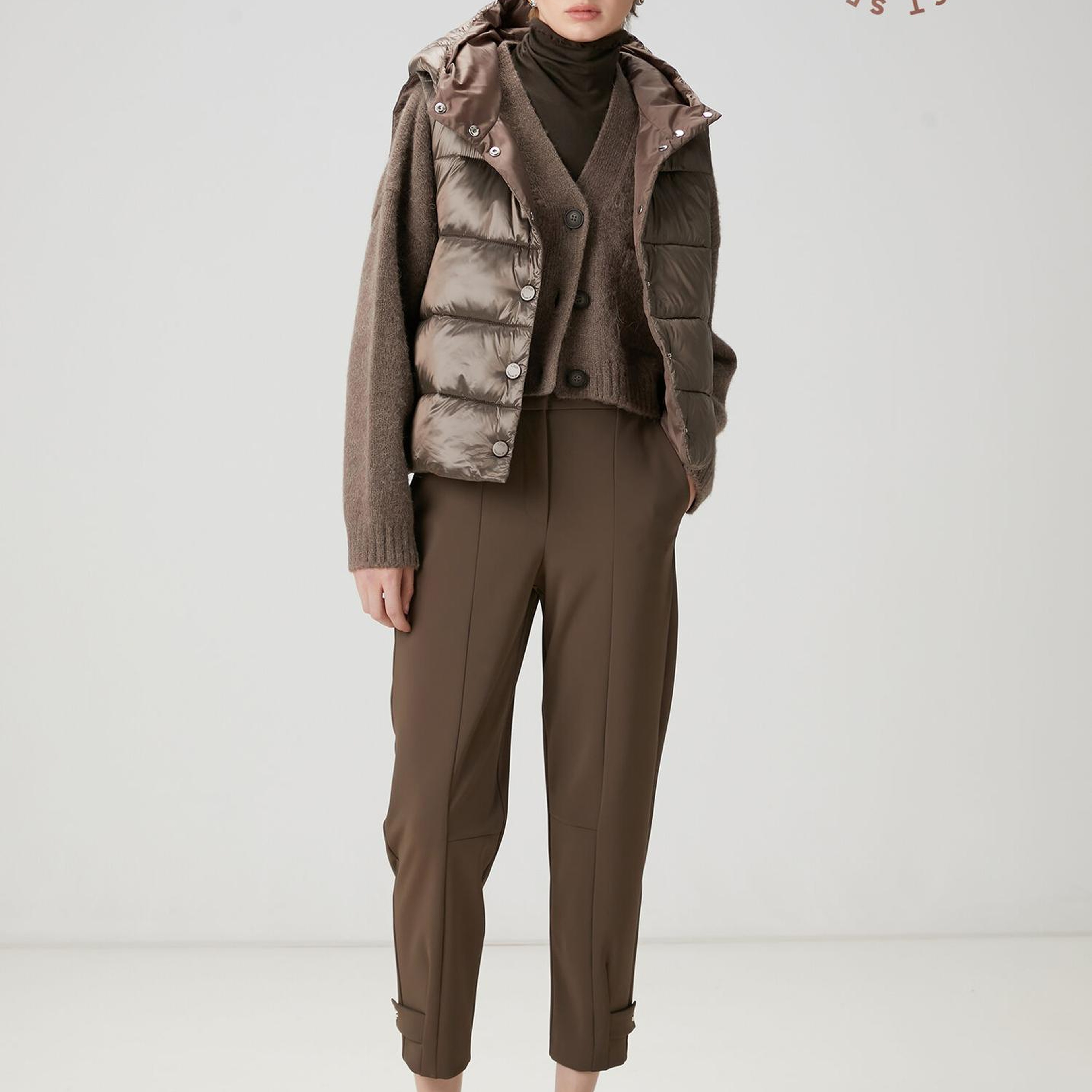 Beymen Club Kadın Koyu Vizon Scuba Jogger Pantolon