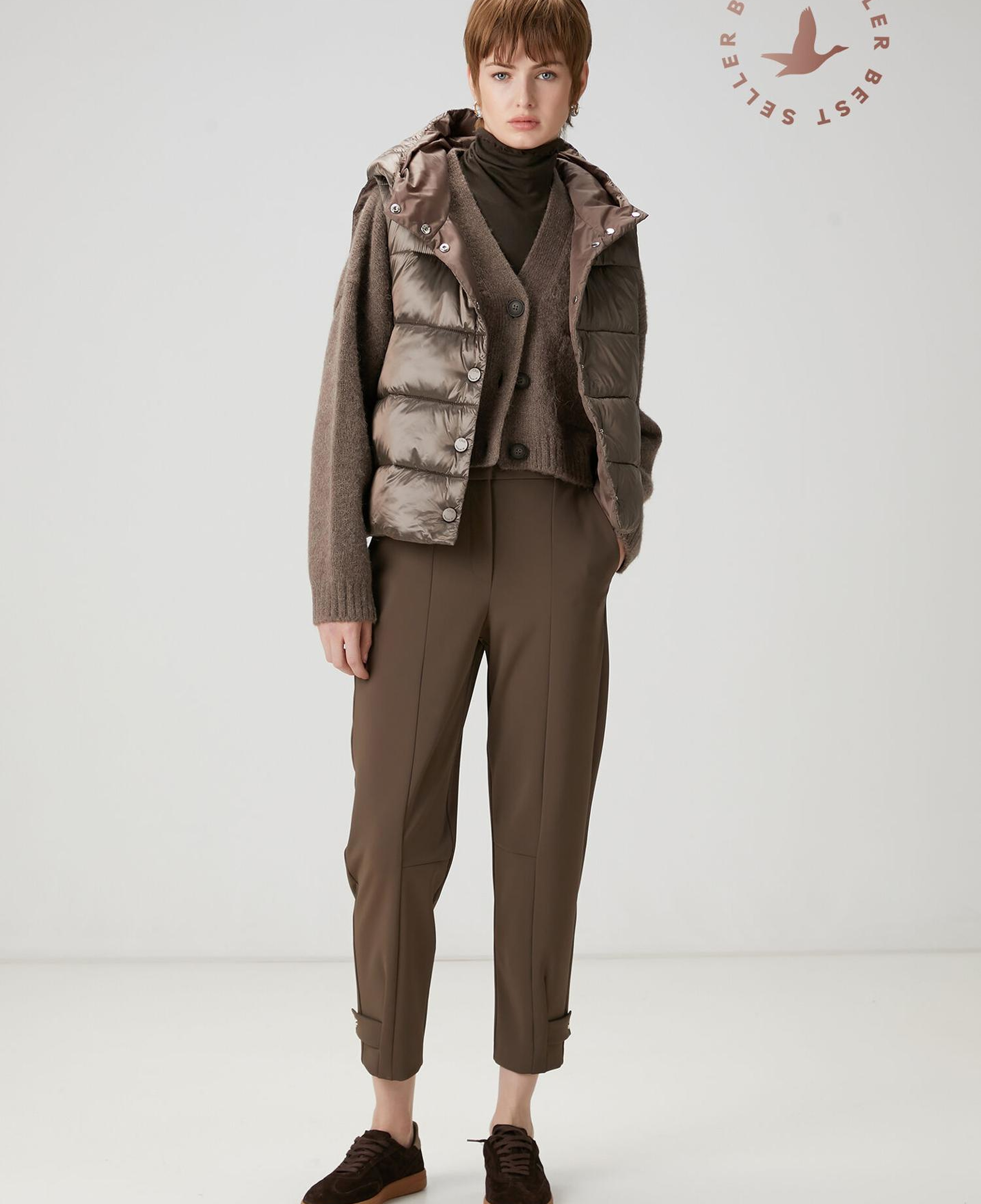 Beymen Club Kadın Koyu Vizon Scuba Jogger Pantolon