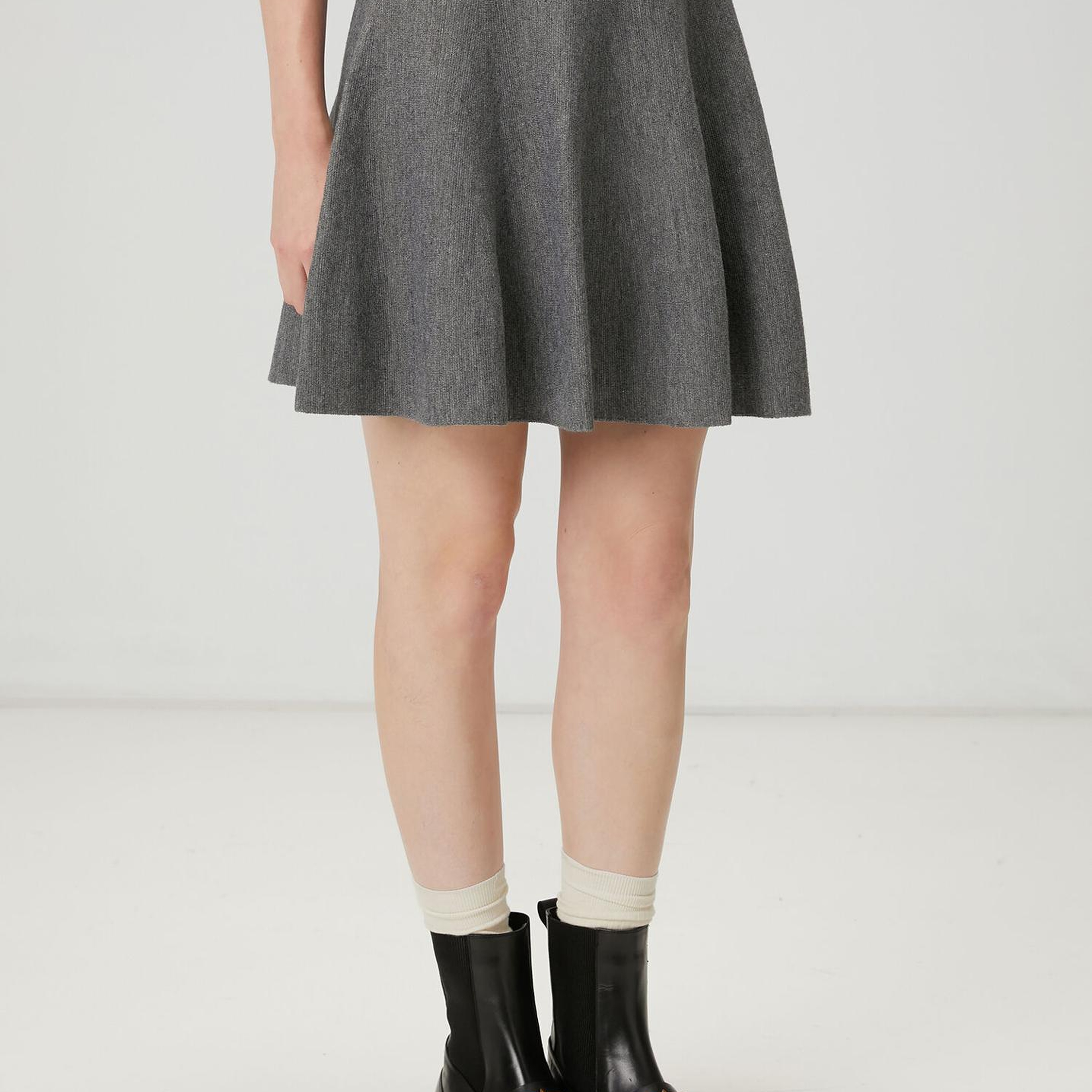 Beymen Club Kadın Gri Mini Triko Etek