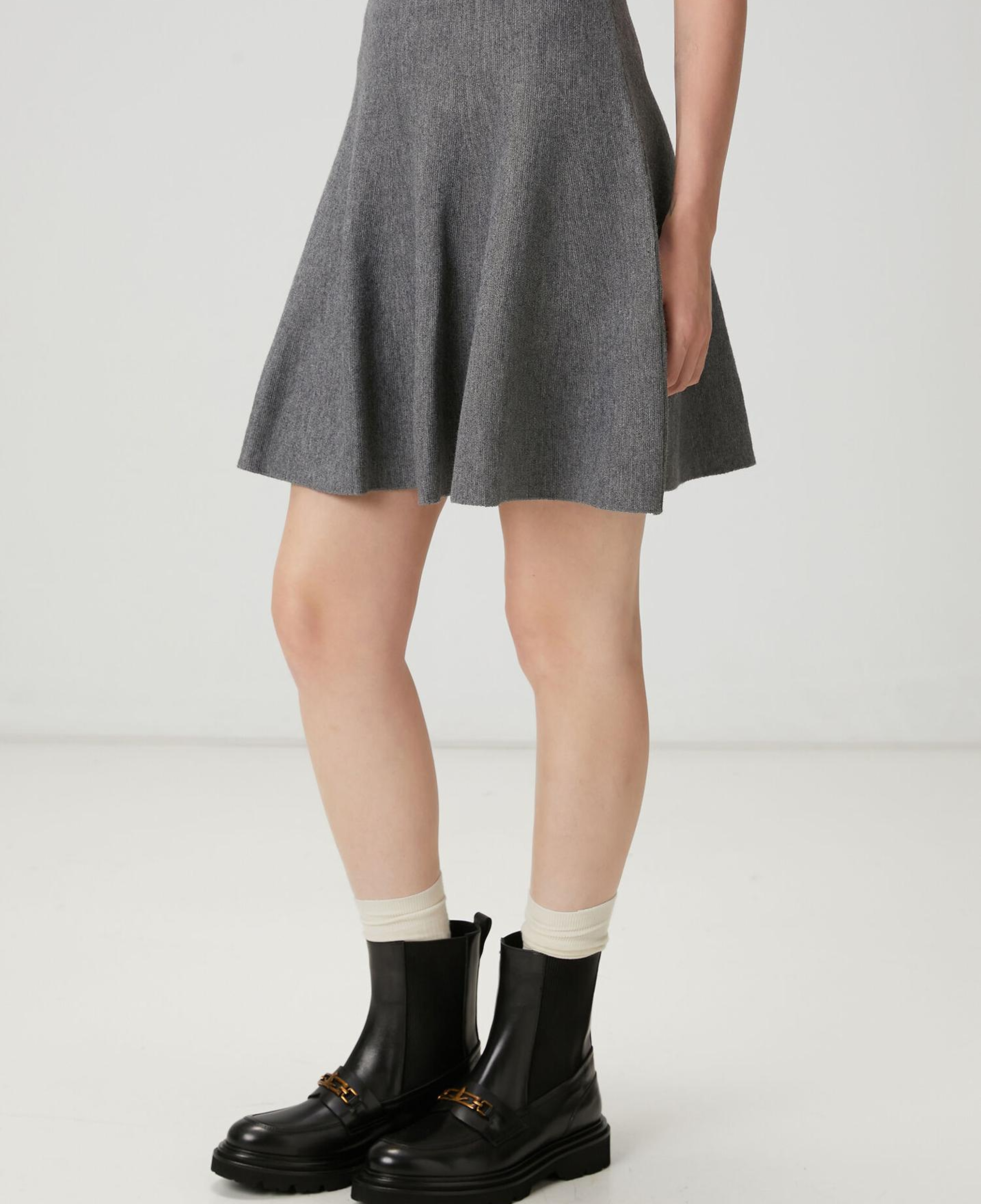 Beymen Club Kadın Gri Mini Triko Etek