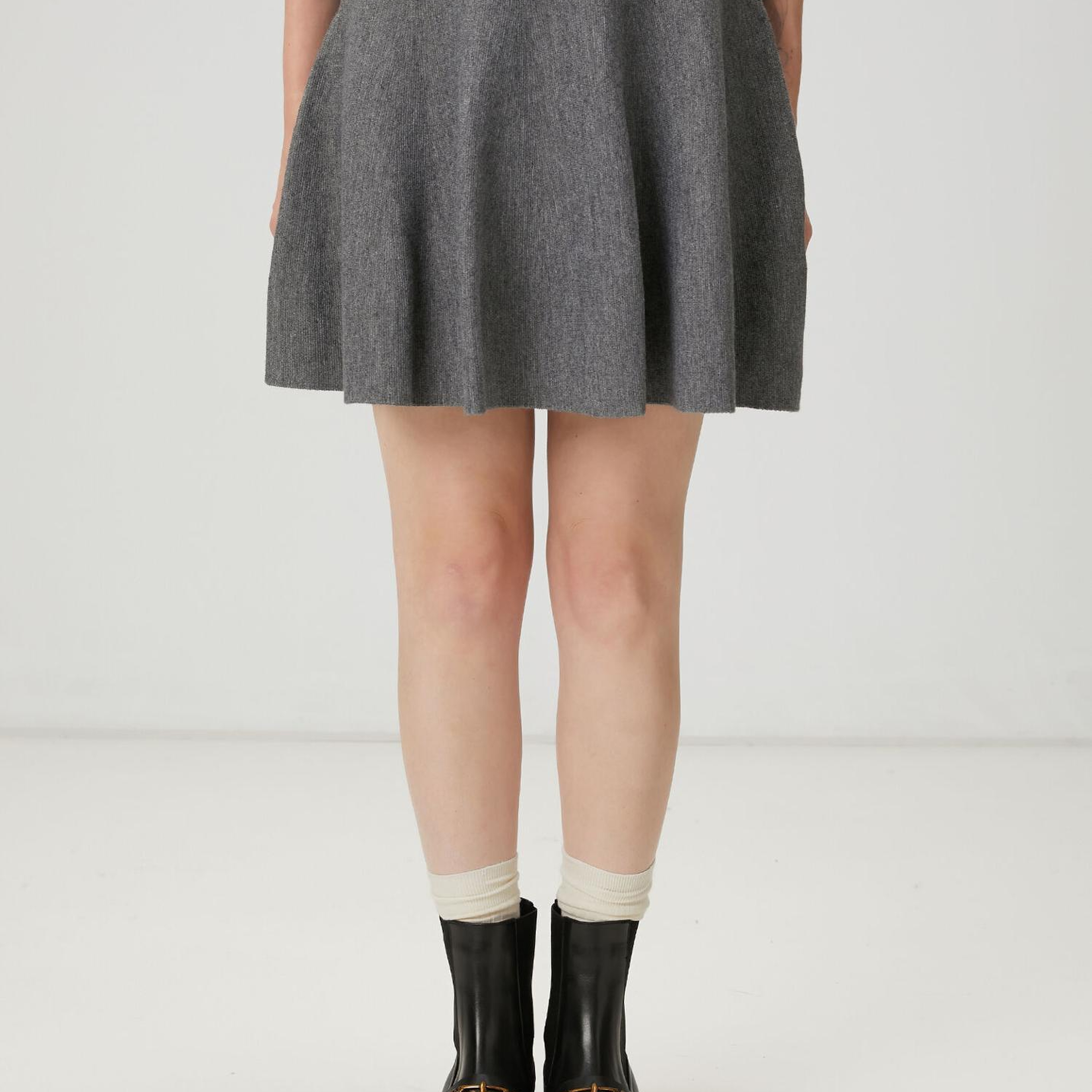 Beymen Club Kadın Gri Mini Triko Etek