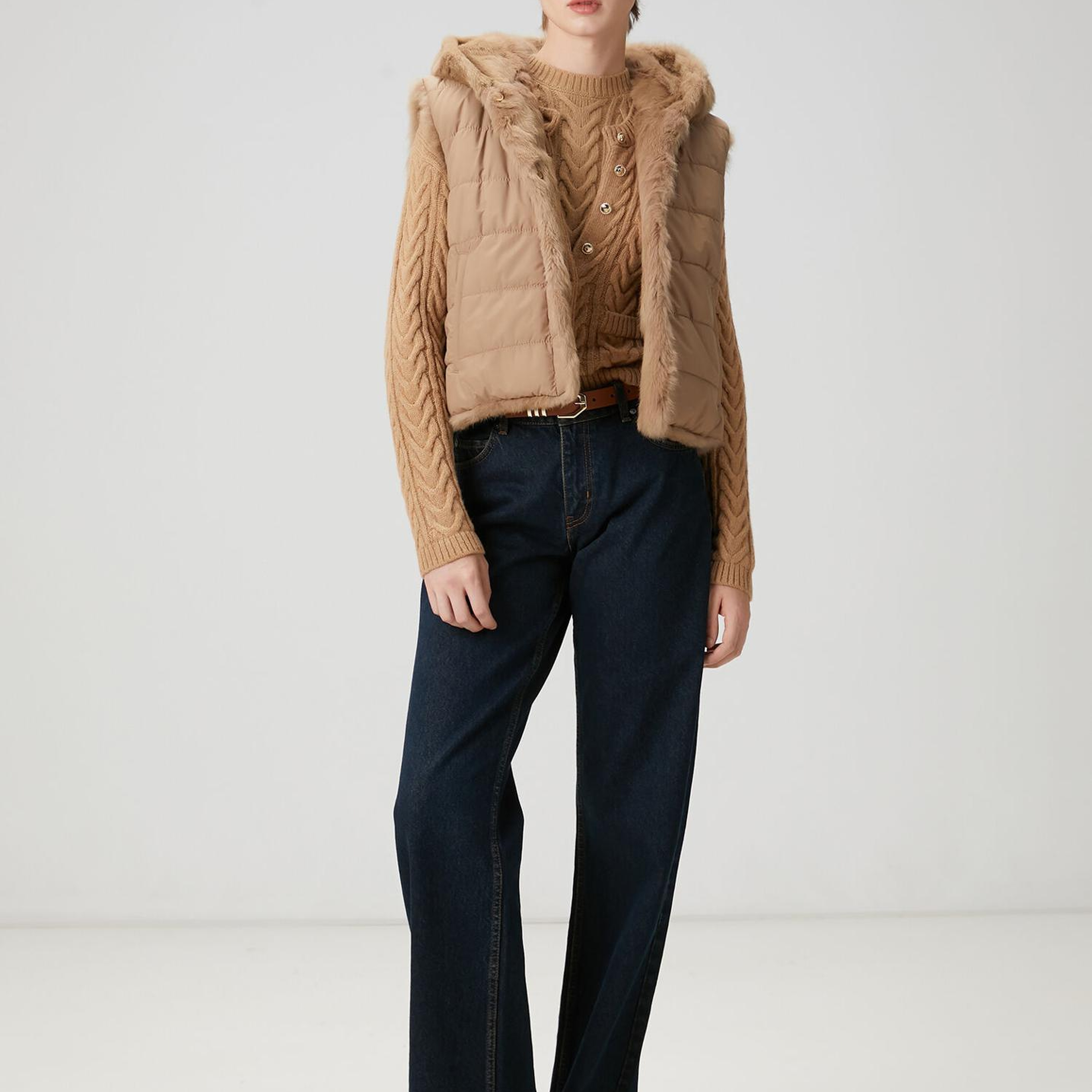 Beymen Club Kadın Koyu Mavi Geniş Paça Jean Pantolon