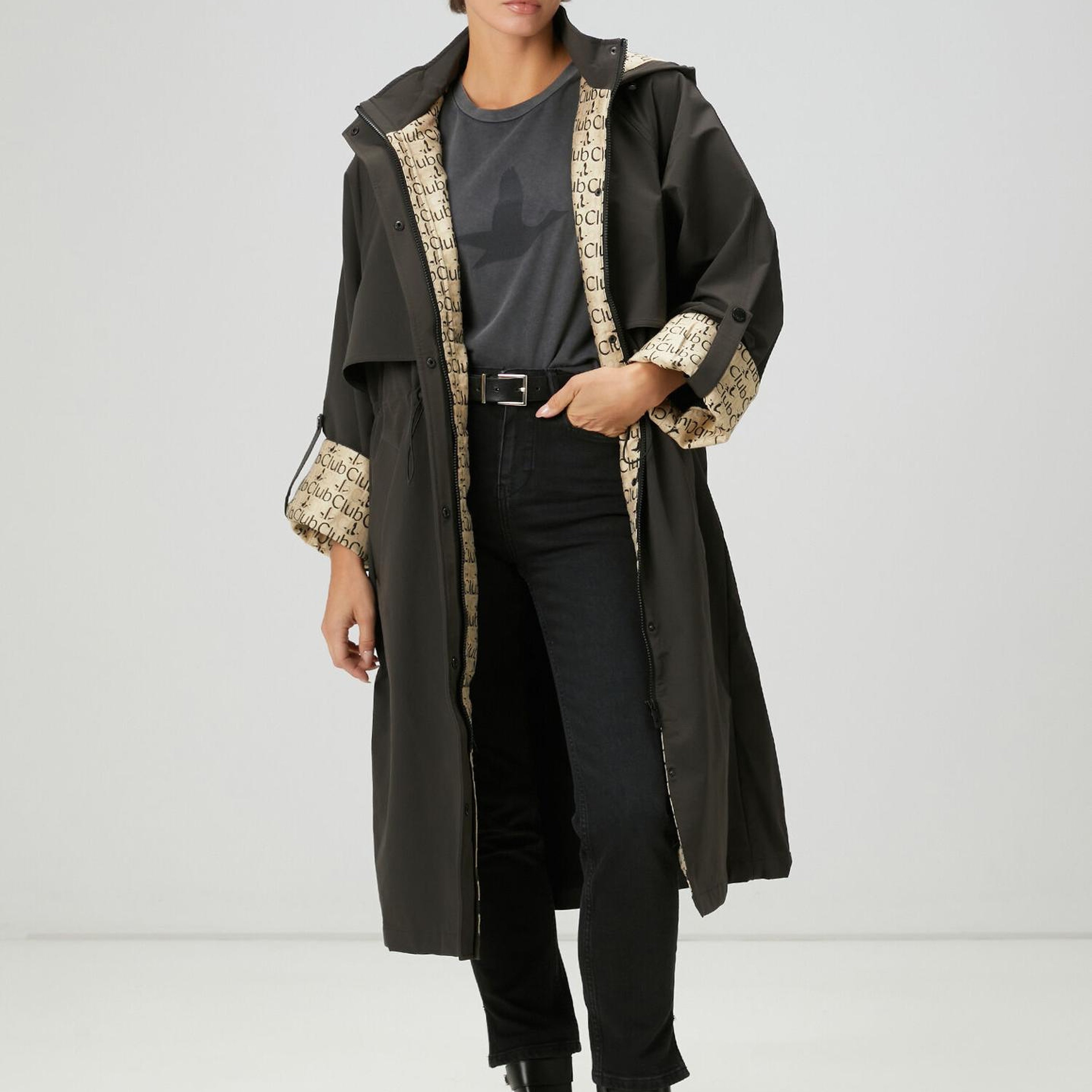 Beymen Club Kadın Slim Straight Siyah Yırtmaçlı ,Jean Pantolon