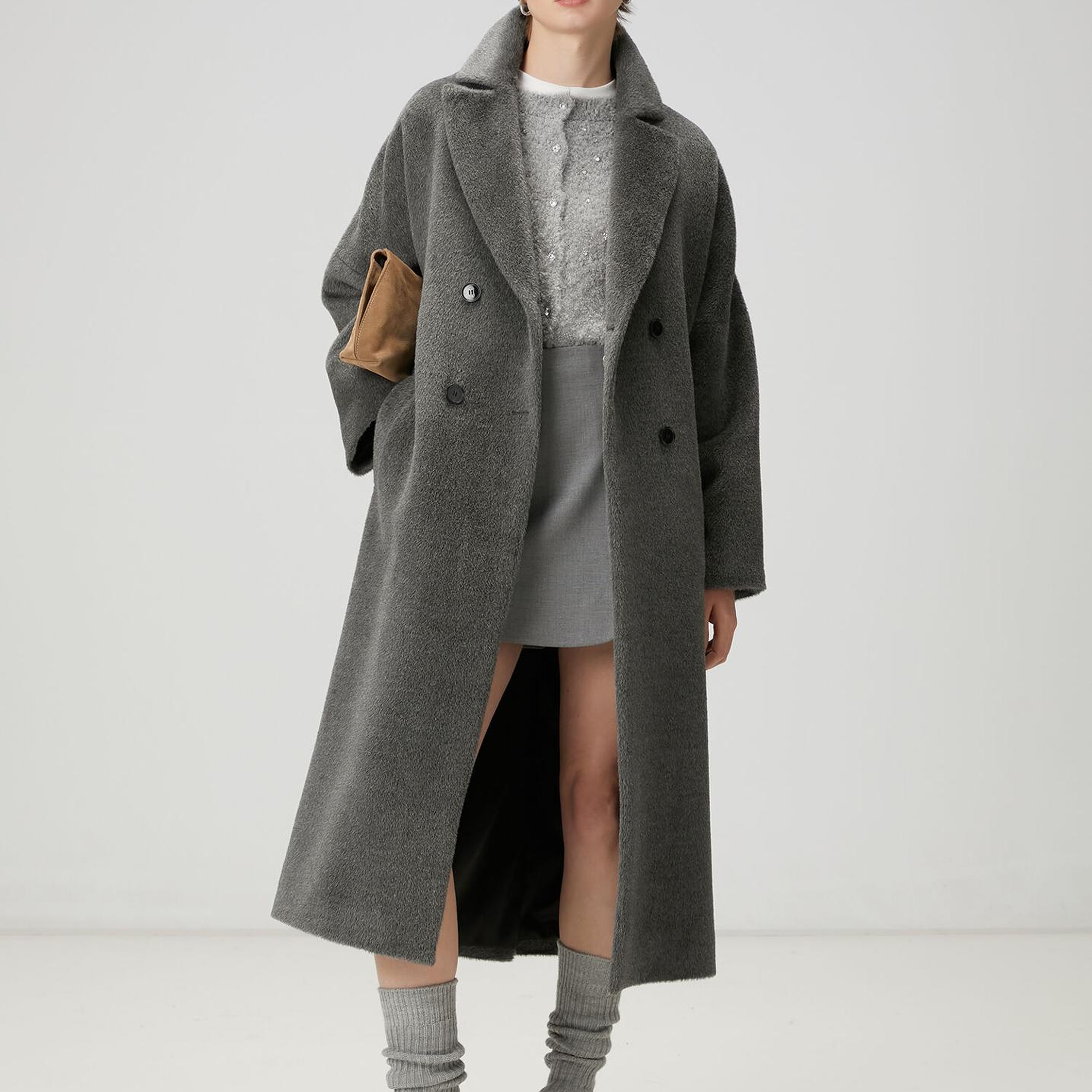 Beymen Club Kadın Gri Taş İşlemeli Hırka