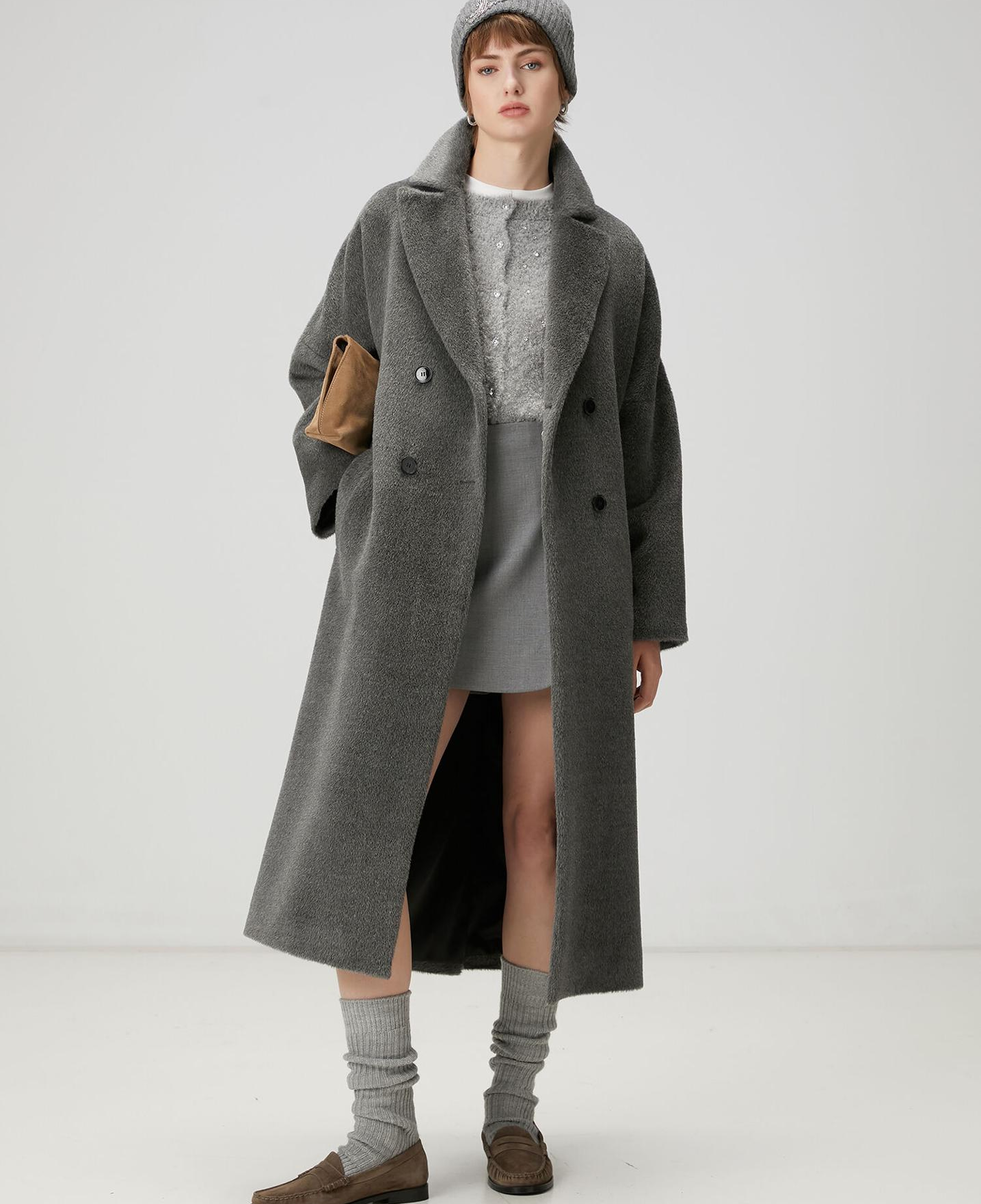 Beymen Club Kadın Gri Taş İşlemeli Hırka