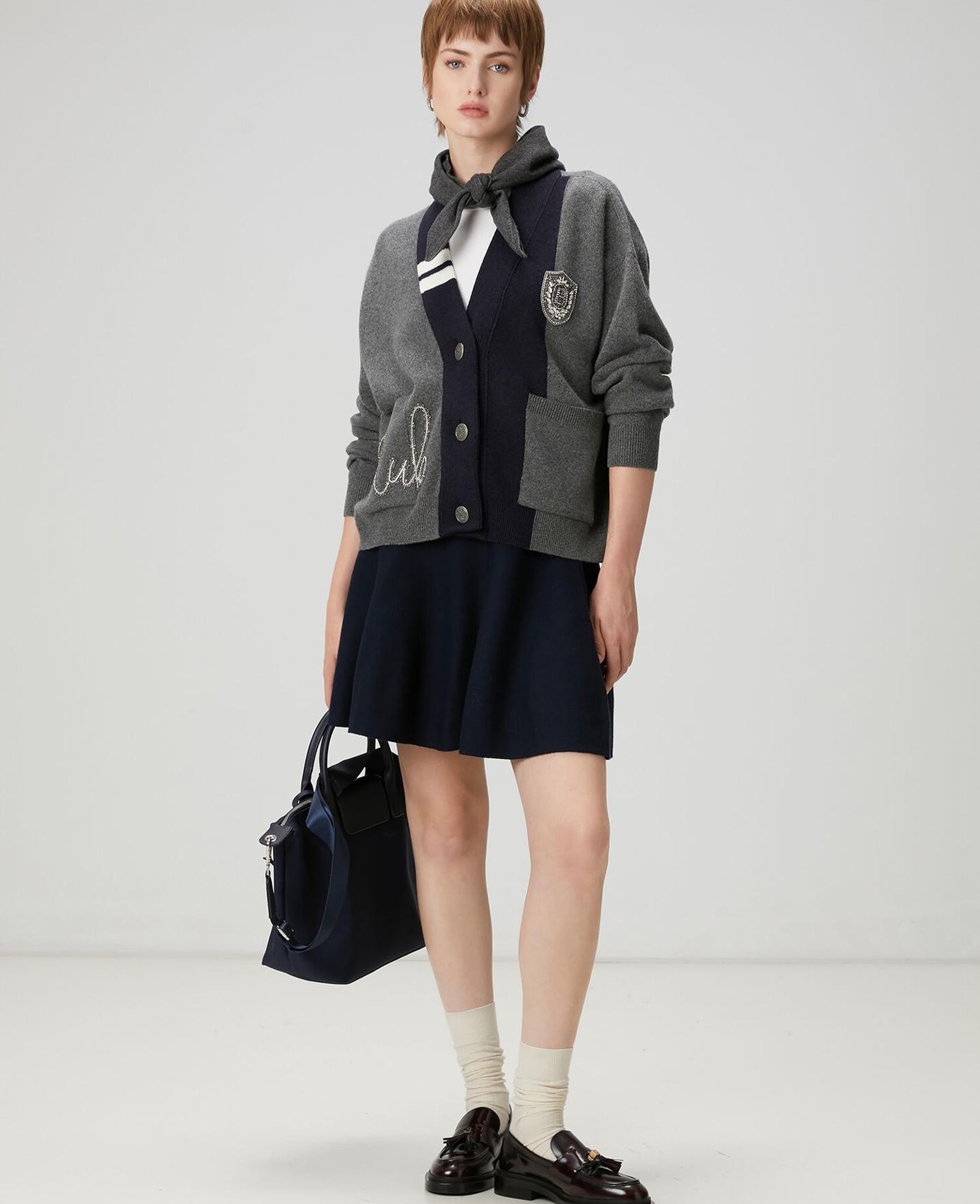 Beymen Club Kadın Lacivert Mini Triko Etek