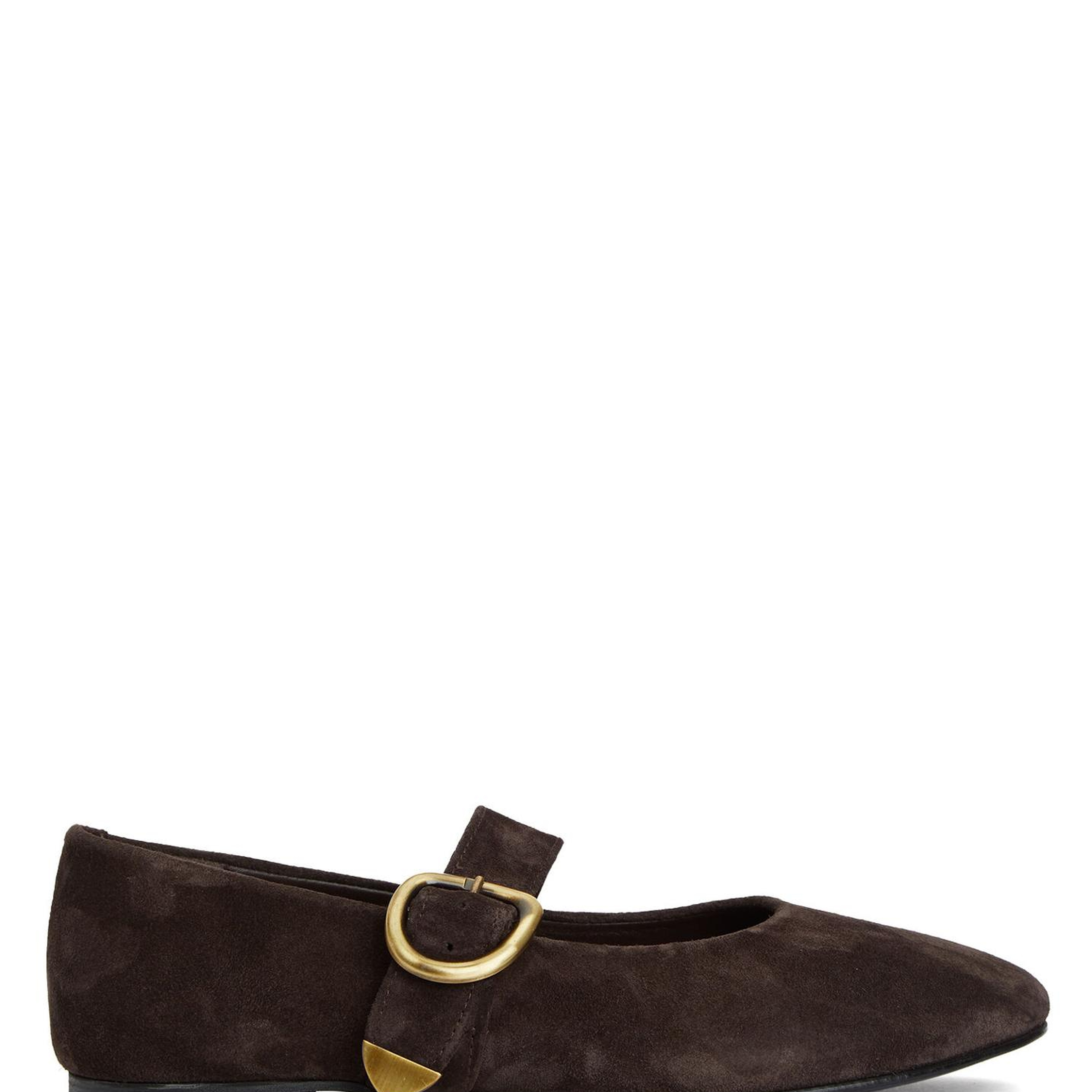 Beymen Club Kadın Kahverengi Antik Tokalı Süet Babet